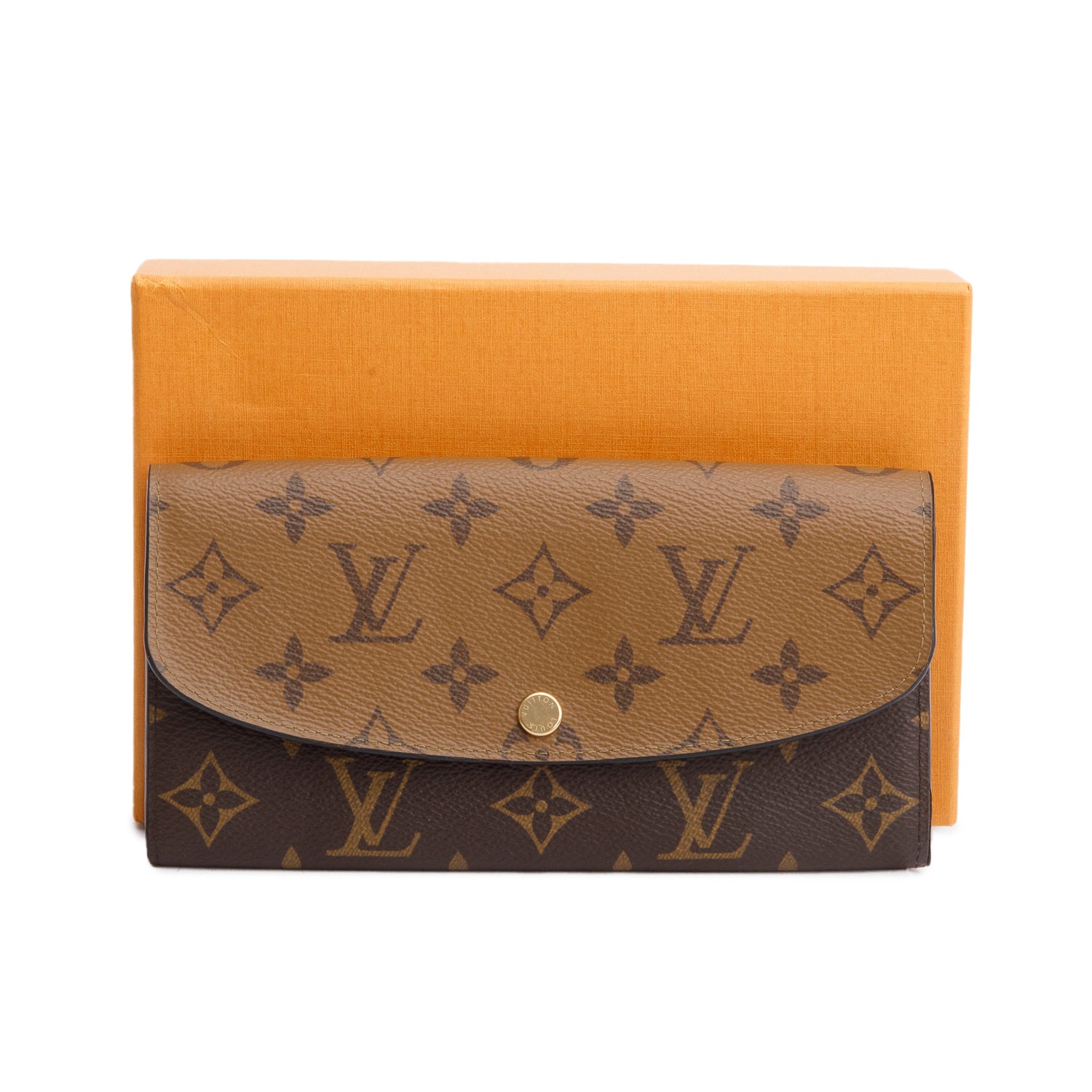 Louis Vuitton Reverse Monogram Emilie Wallet w/ Box