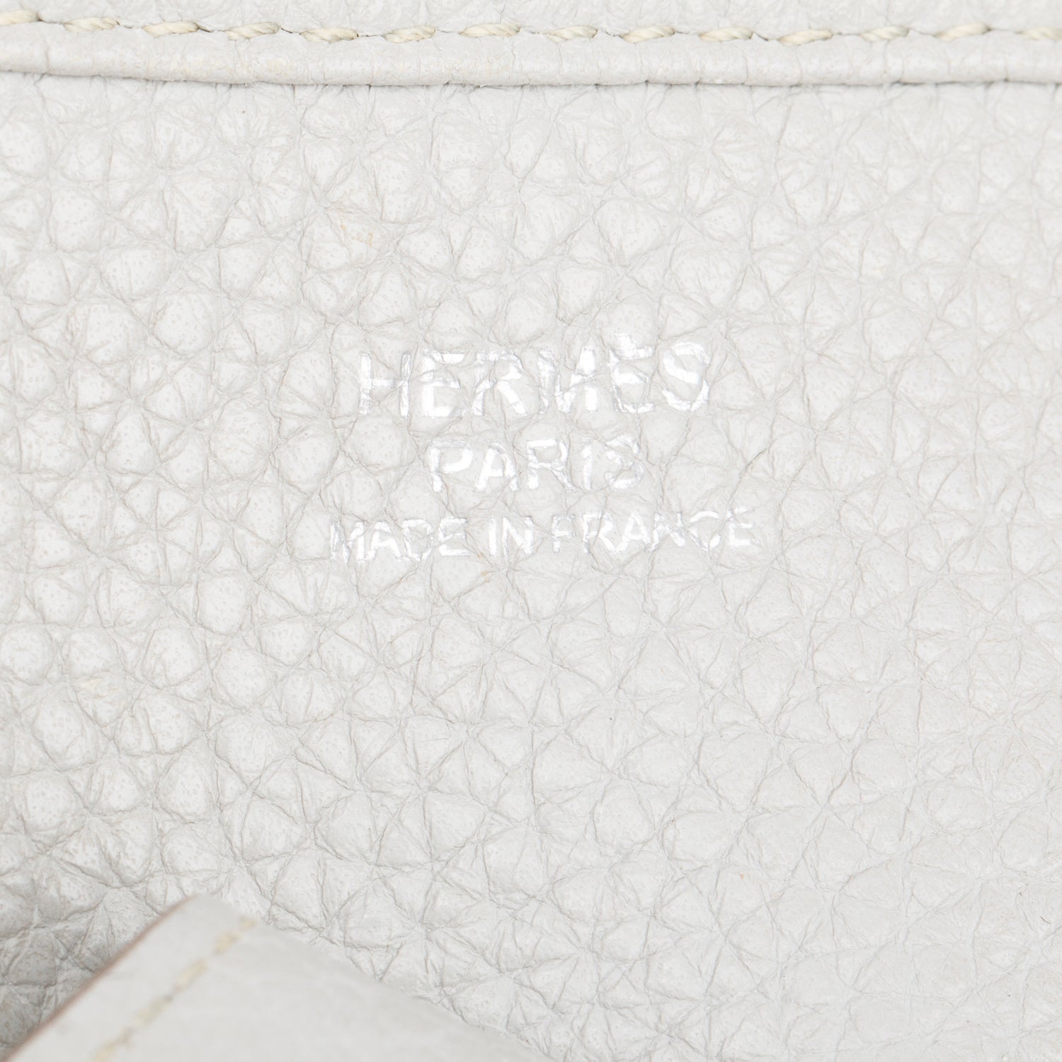 Hermes Gris Pale Taurillon Clemence Evelyne III 29 Bag