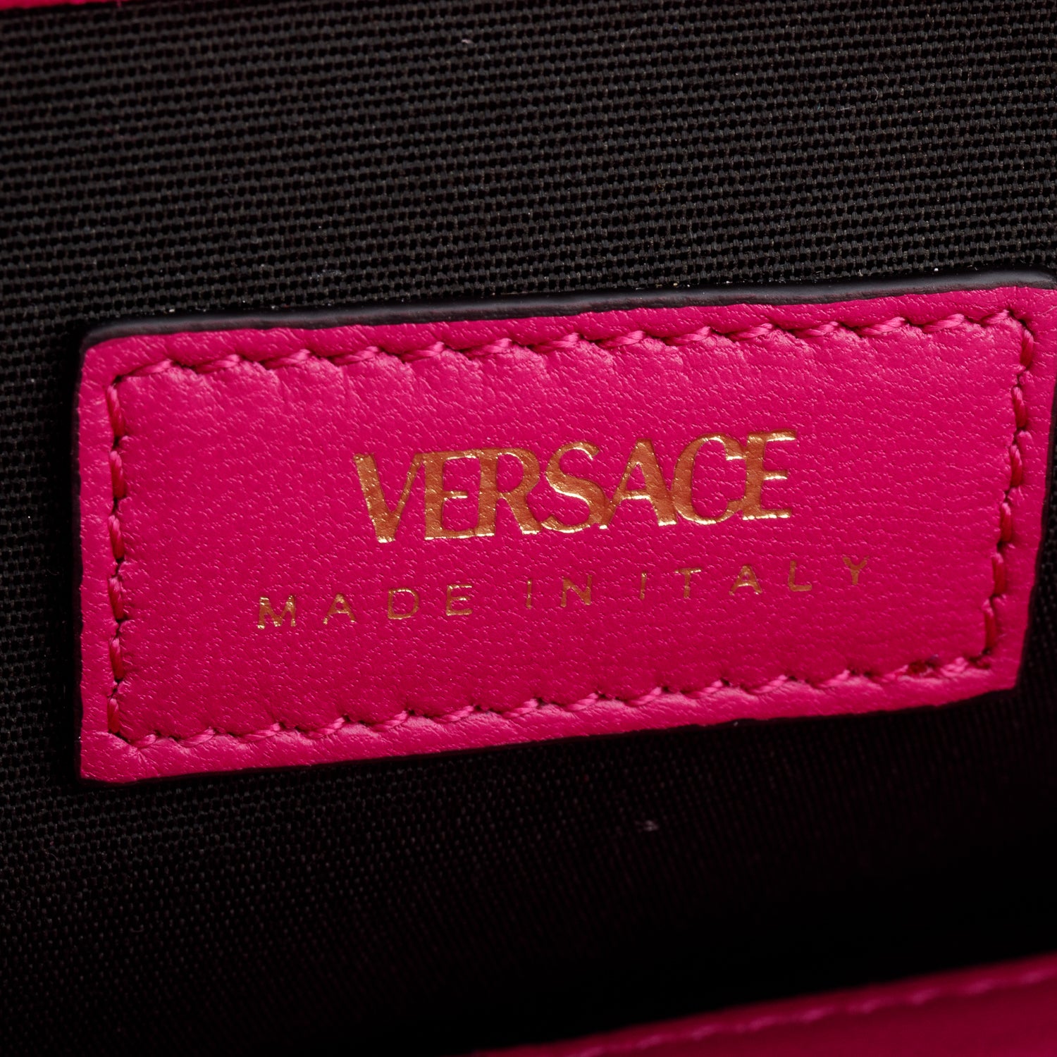 Versace Pink Nappa Quilted Leather Zip Around Wallet w/ Box