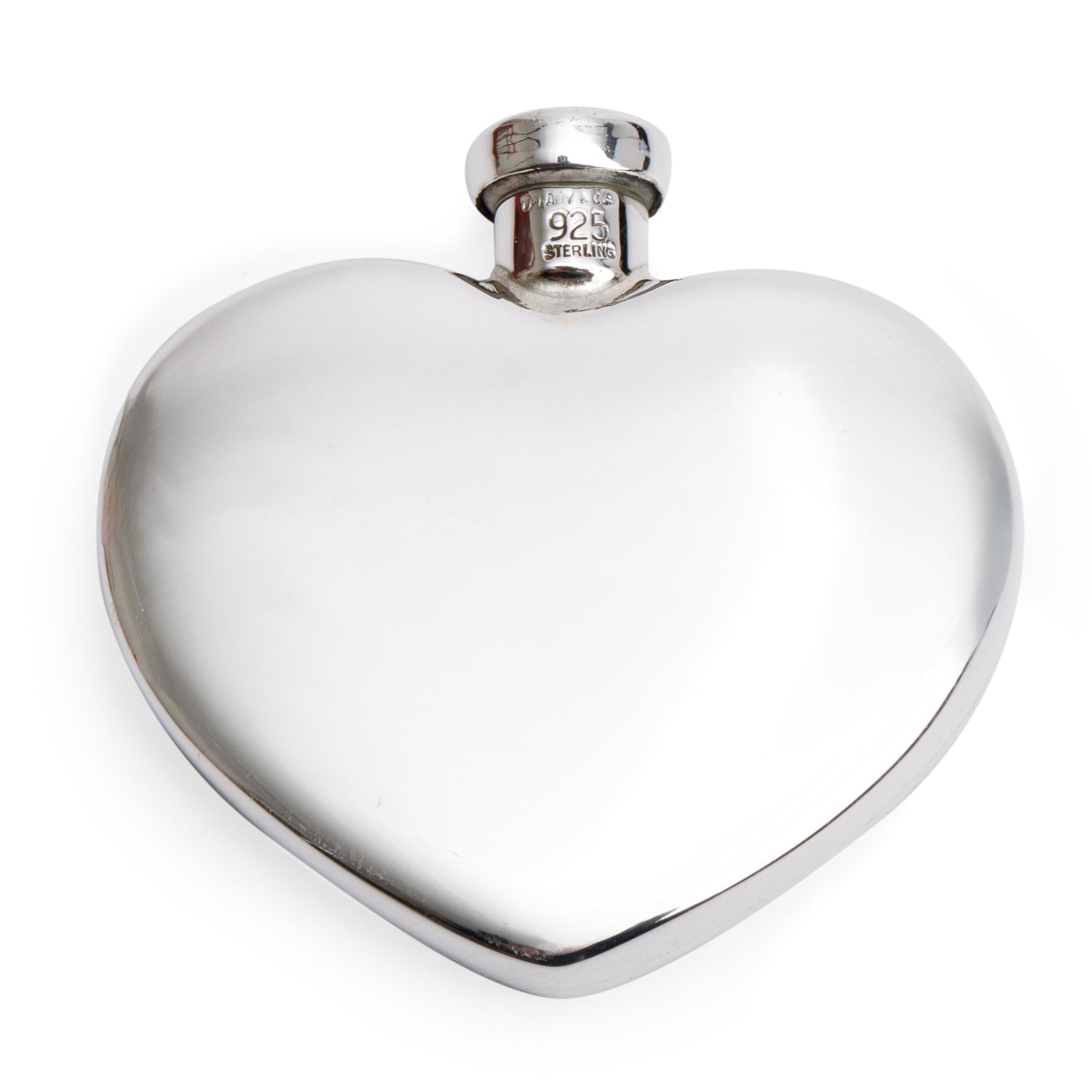 Tiffany & Co. Vintage Sterling Silver Heart Perfume Flask