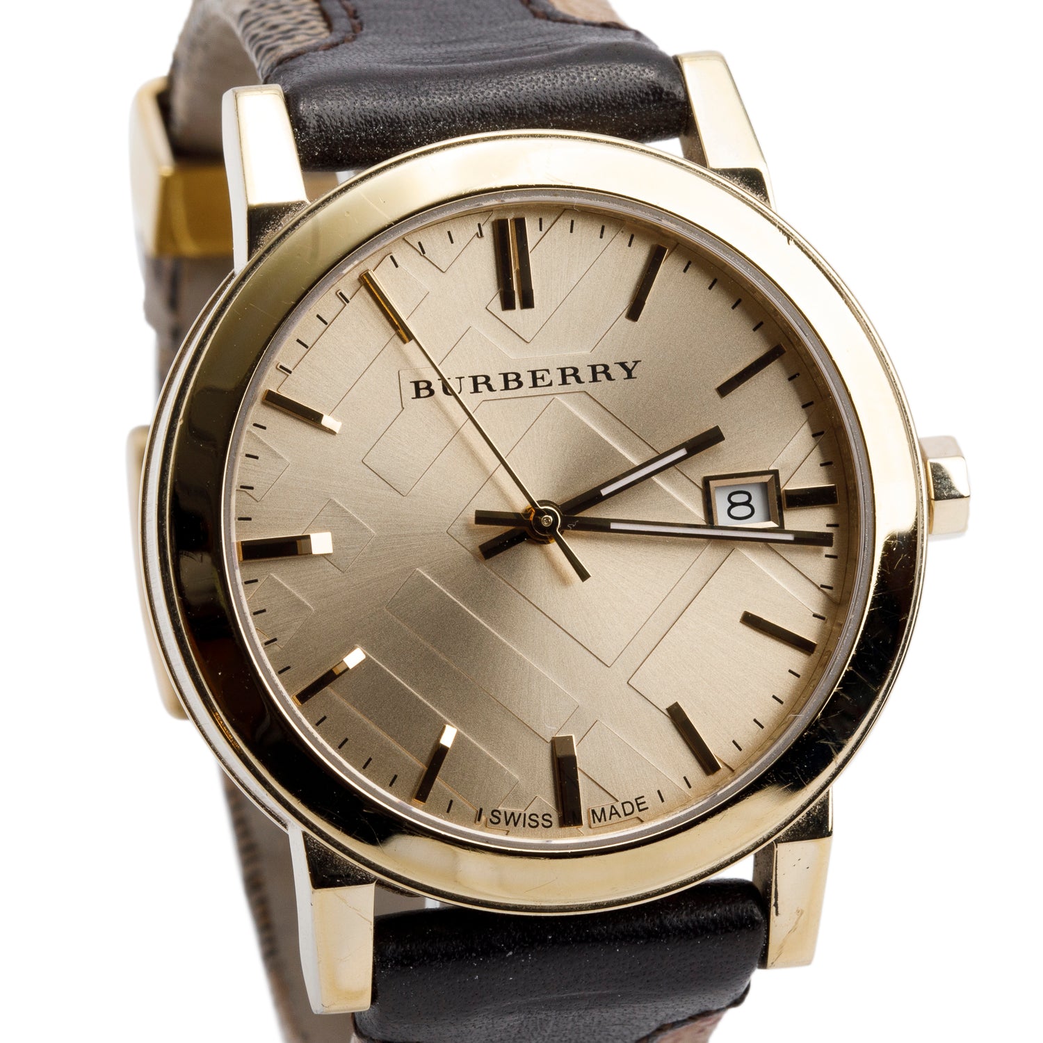 Burberry Gold-Plated Stainless Steel BU9032 38 MM The City Quartz Watch