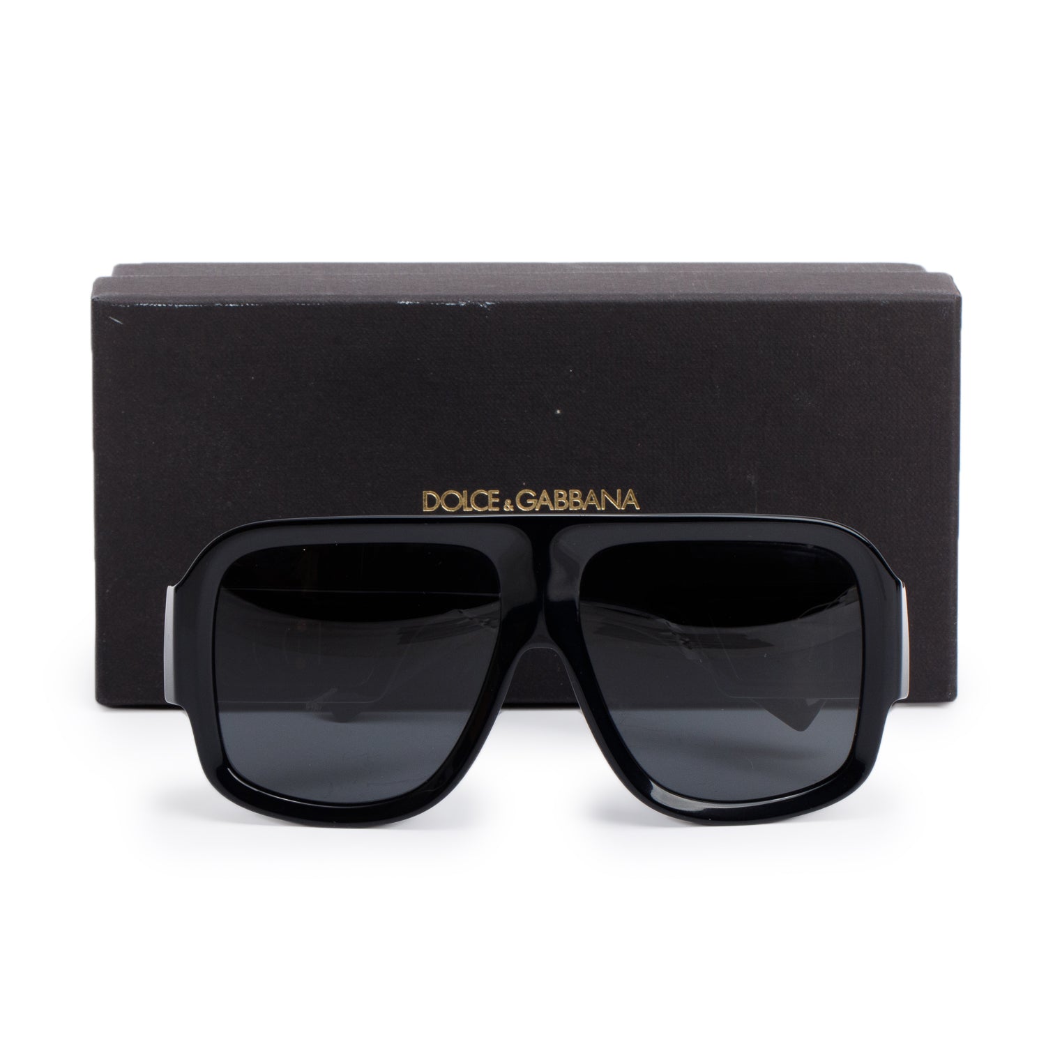 Dolce & Gabbana DG4401 Black Acetate Square Sunglasses w/ Box
