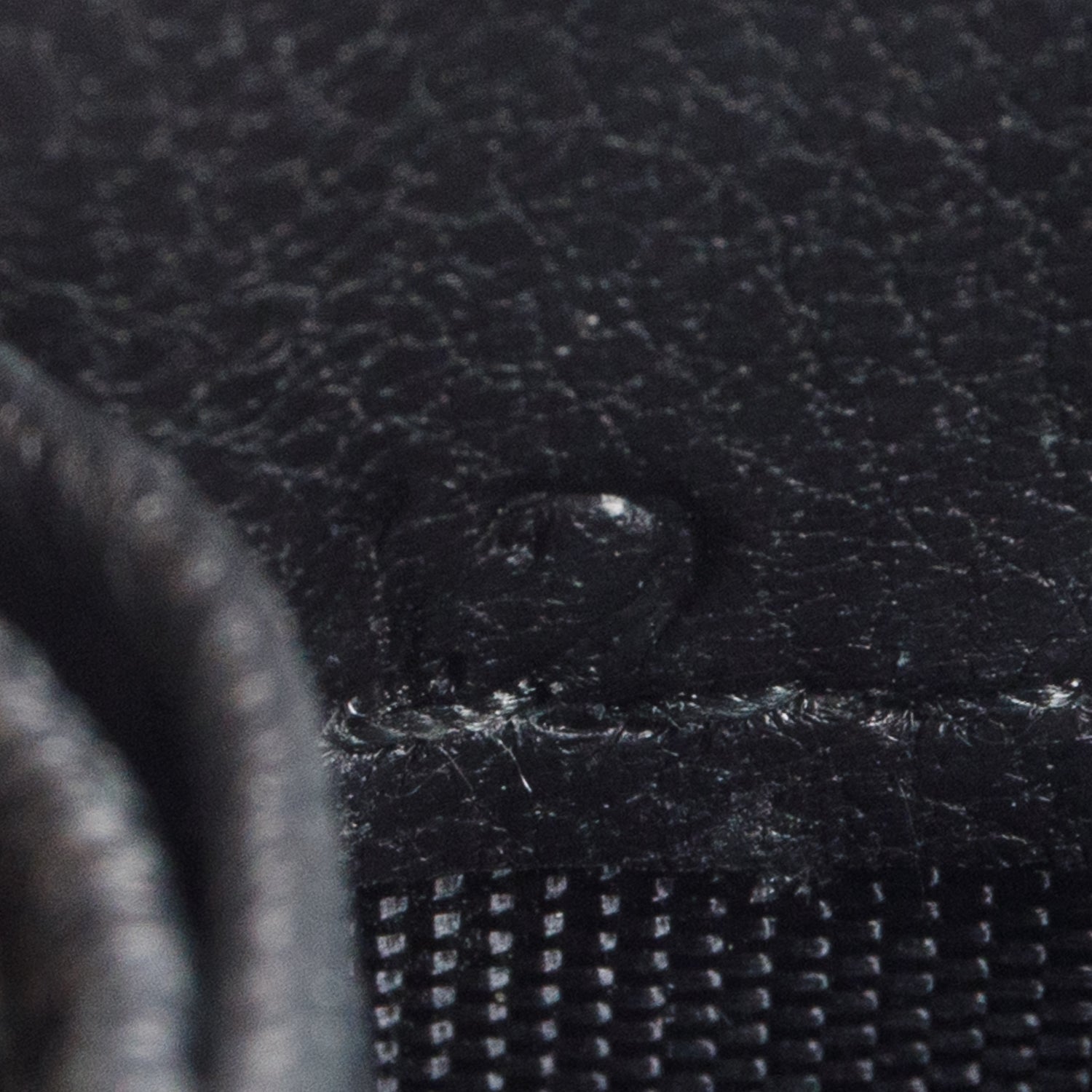 Prada Black Saffiano Leather Zip Around Compact Wallet