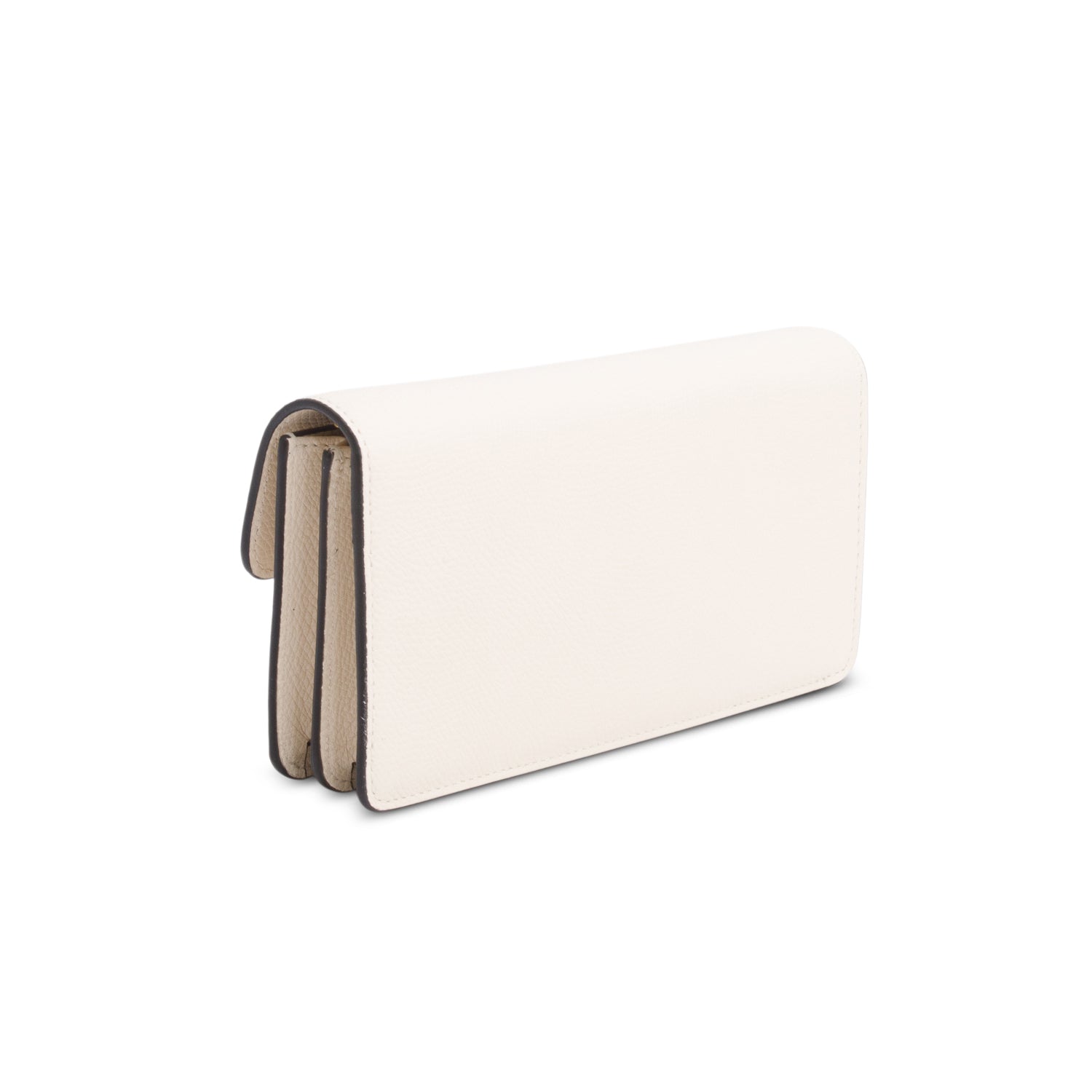 Valentino Cream VLogo Signature Wallet on Chain w/ Box