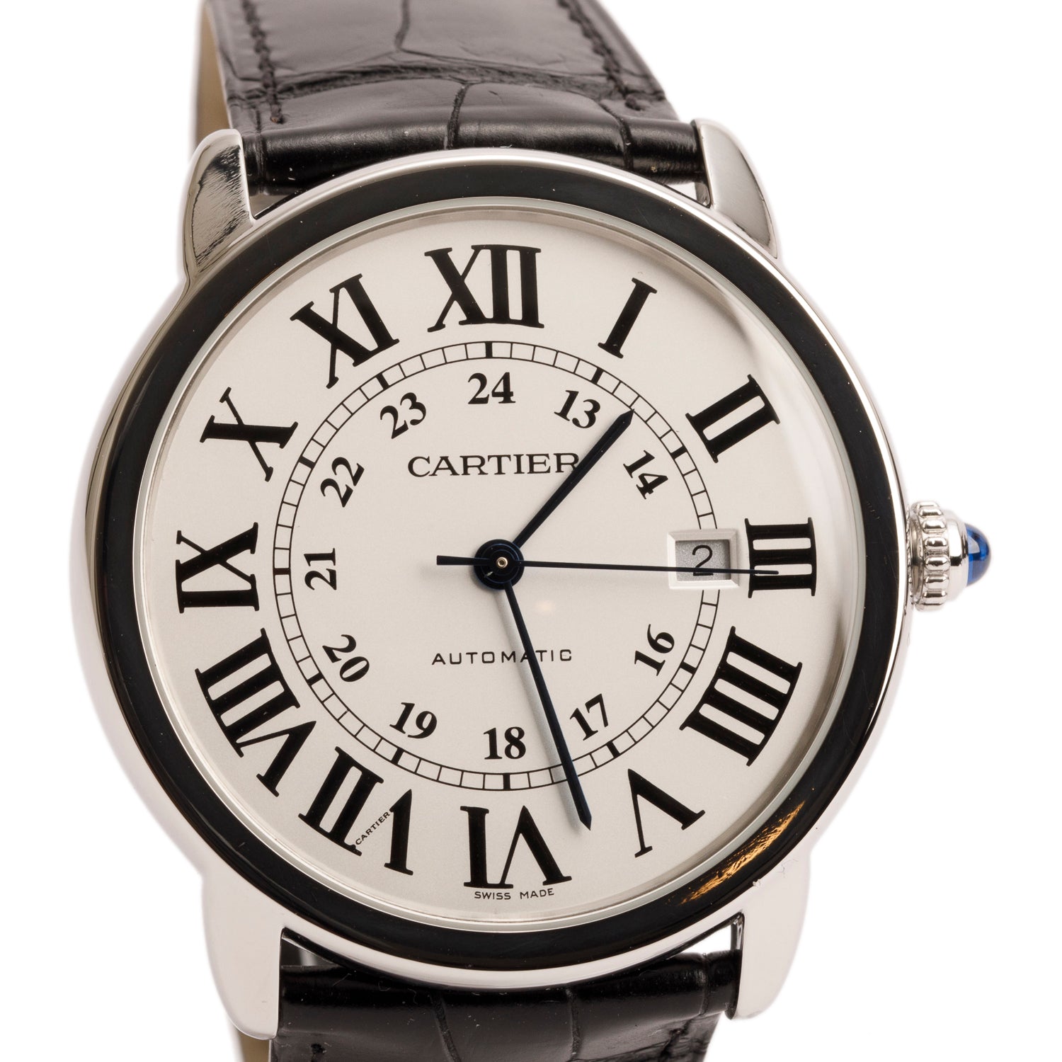Cartier Stainless Steel Ronde Solo XL 42 MM Automatic Watch 3802