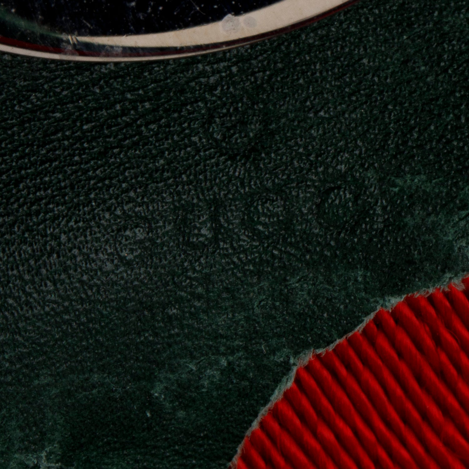 Gucci Green/Red Canvas Web Accent Belt