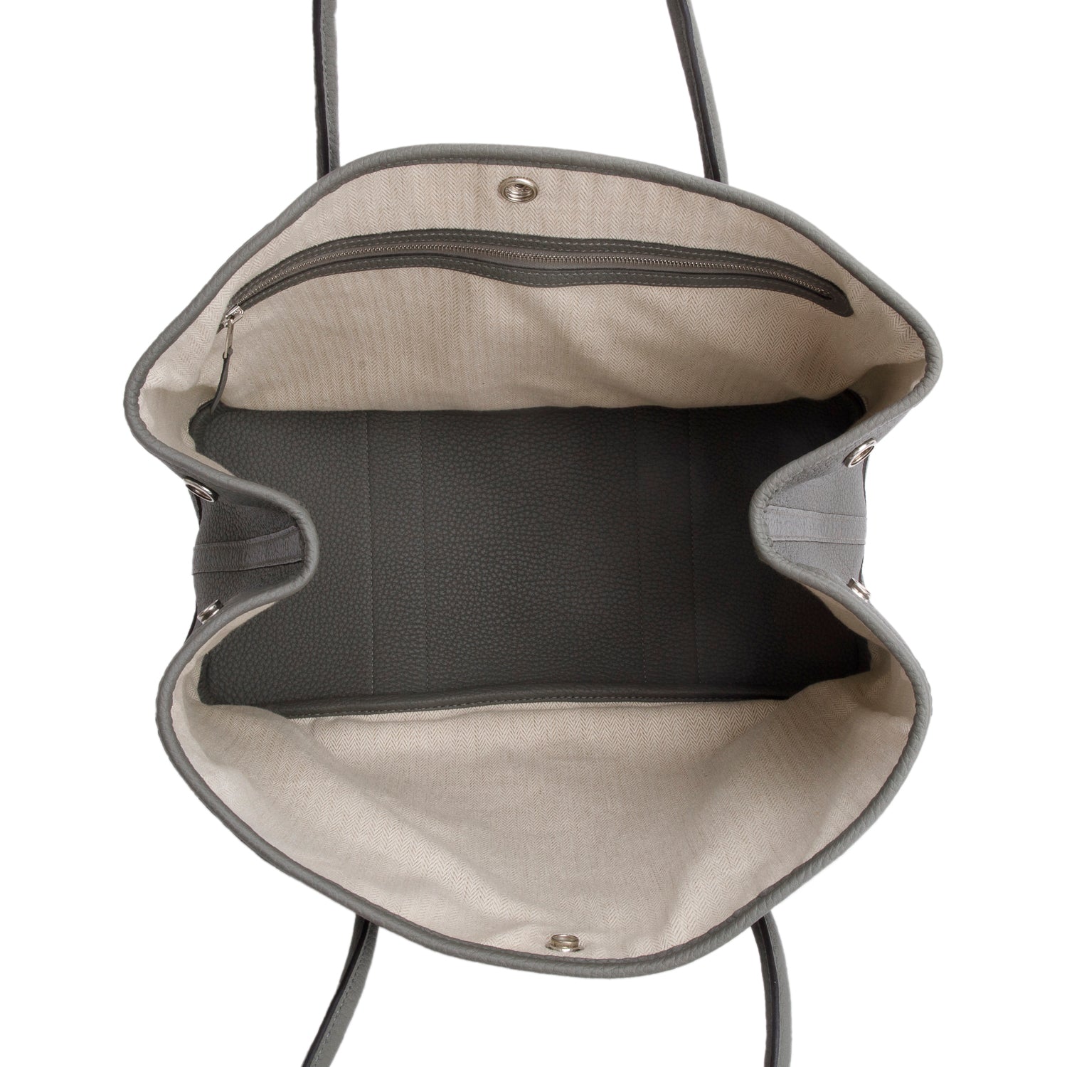 Hermes 2022 Gris Meyer Negonda Leather Garden Party 36 w/ Box