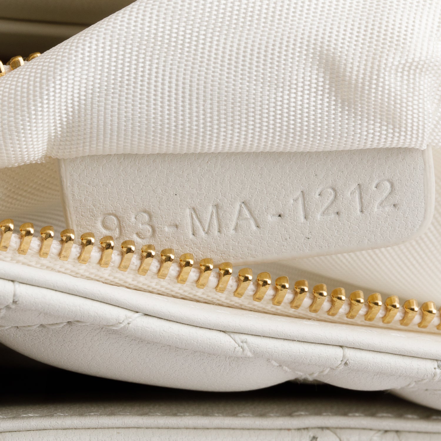 Christian Dior 2022 White Lambskin Cannage My Dior Daily Chain Pouch