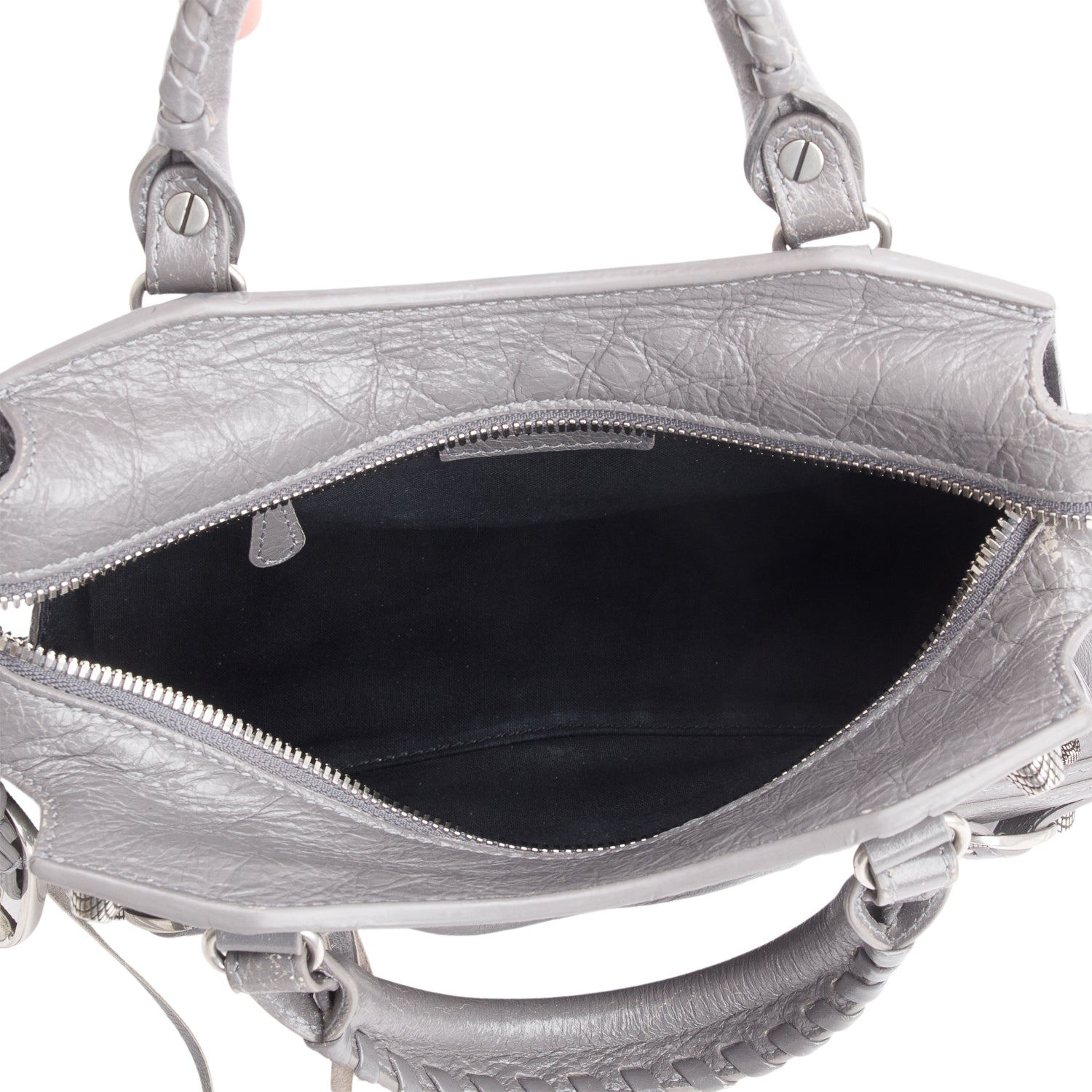 Balenciaga Grey Agneau Leather Neo Cagole XS City Bag w/ Strap