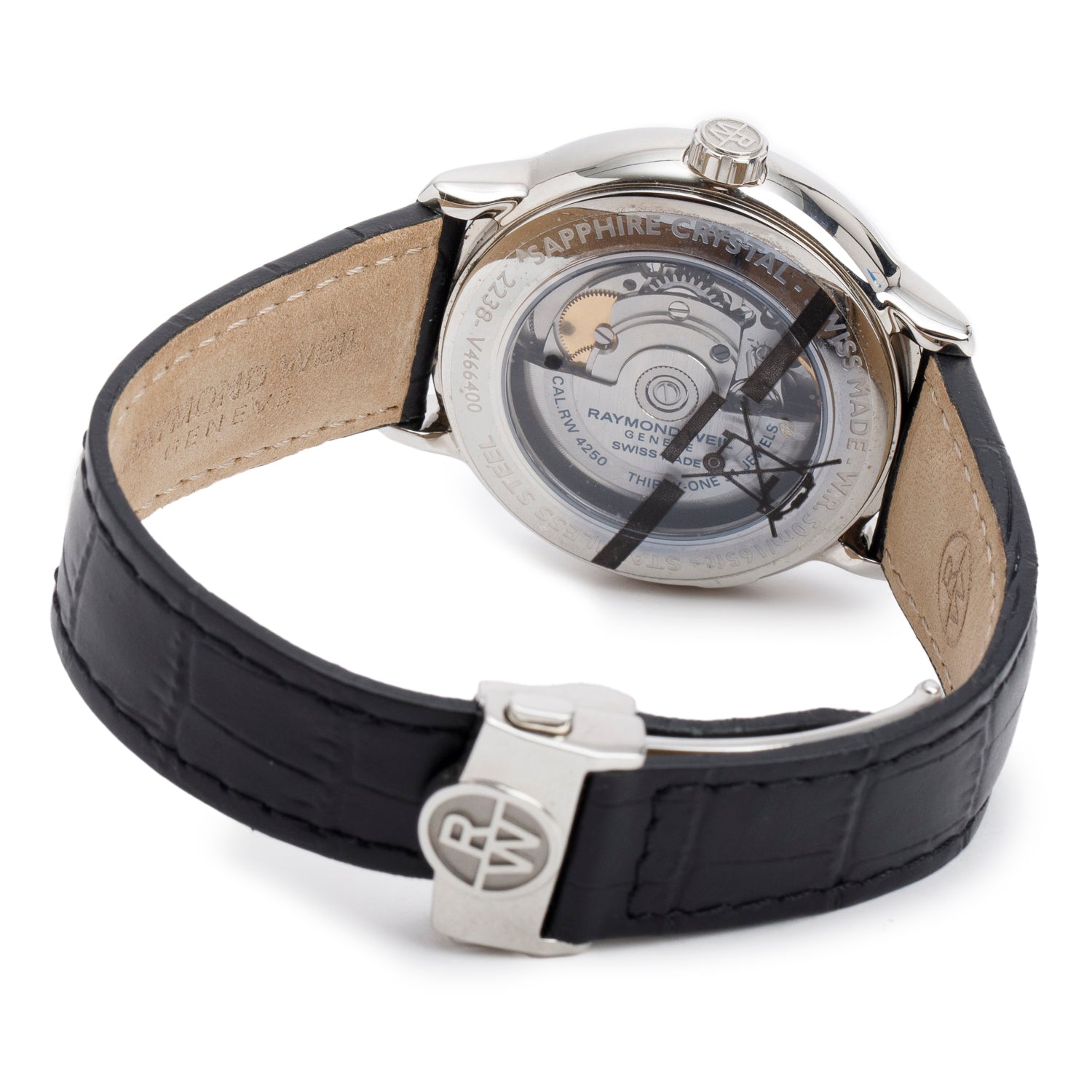 Raymond Weil Stainless Steel Maestro 39.5 MM Automatic Watch Silver Dial 2238 w/ Box