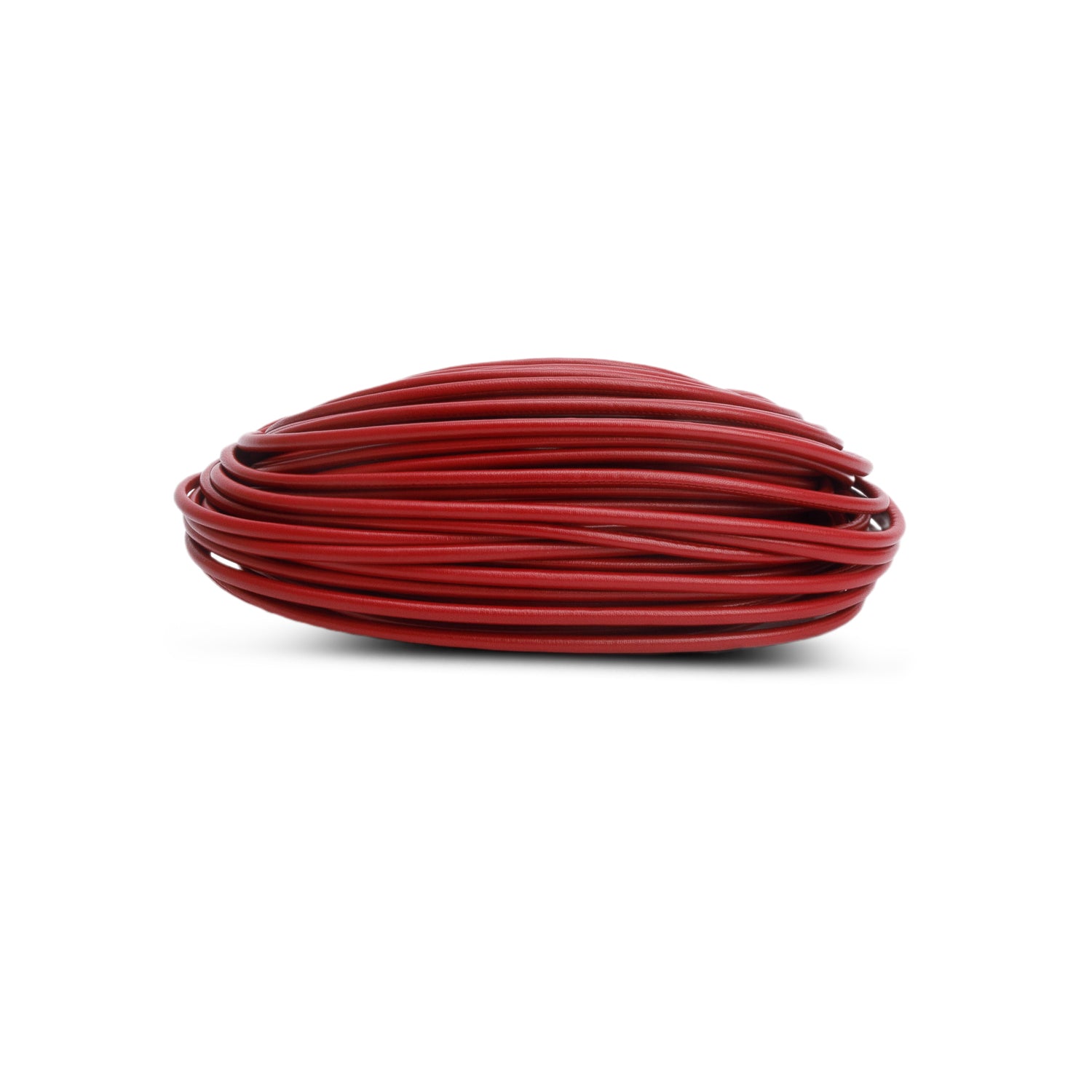 Bottega Veneta Red Nappa Mini Tubular Double Knot Bag