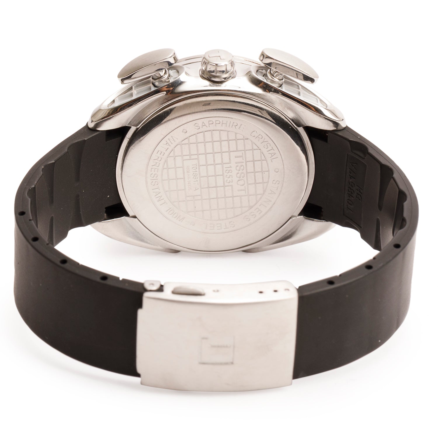 Tissot Stainless Steel T-Race 43 MM Quartz Chronograph Watch Black & White Dial w/ Box & Papers