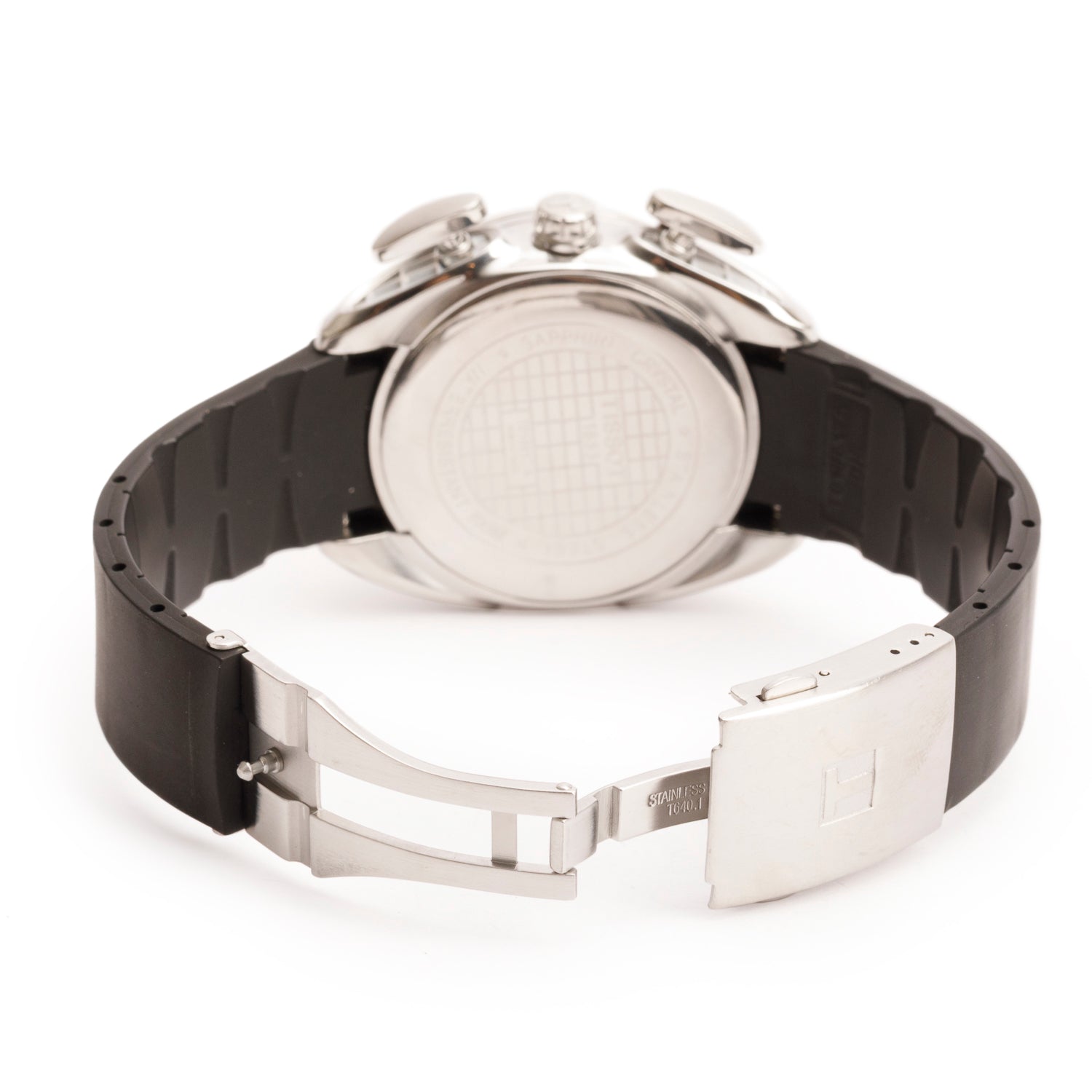 Tissot Stainless Steel T-Race 43 MM Quartz Chronograph Watch Black & White Dial w/ Box & Papers