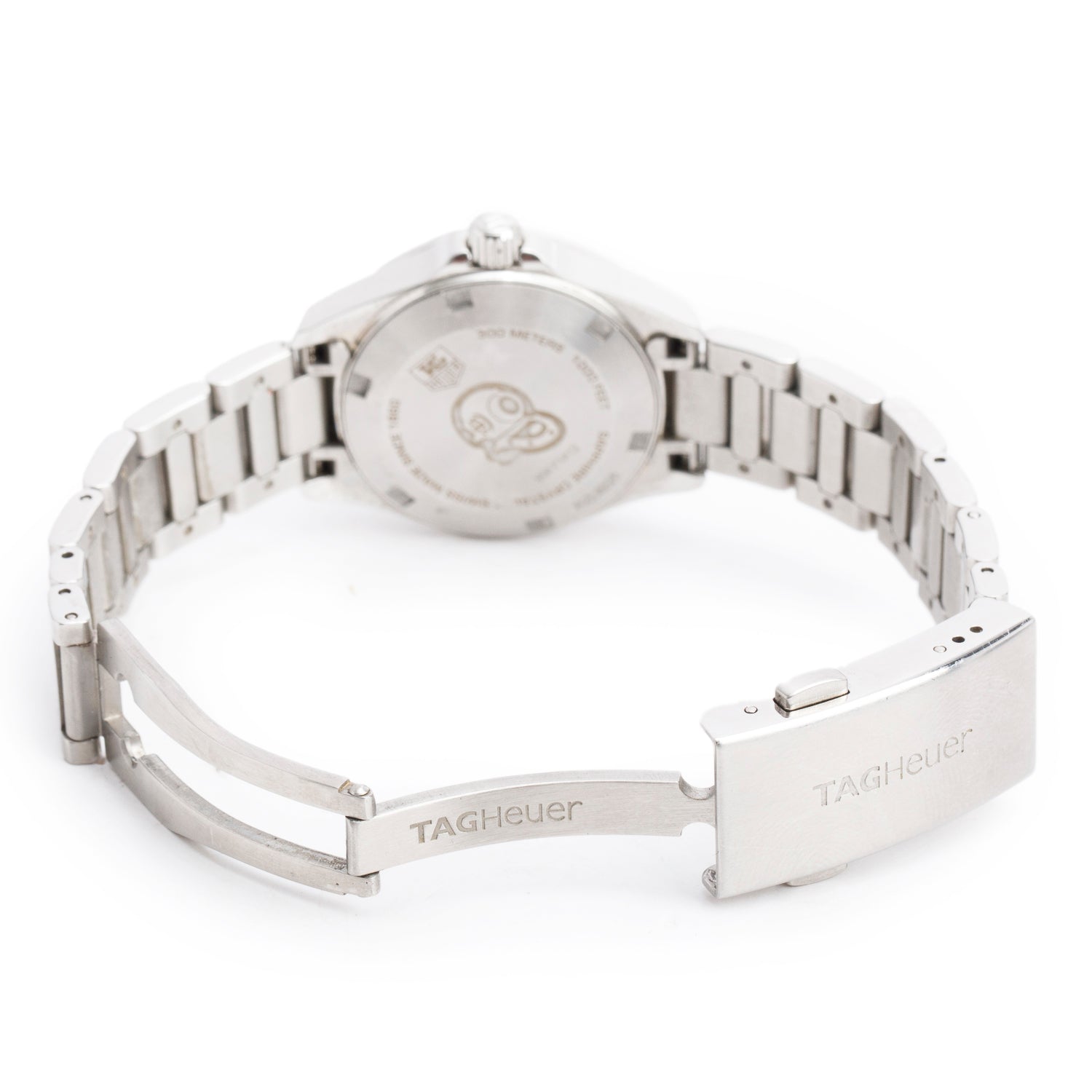 Tag Heuer Stainless Steel Aquaracer 27 MM Quartz Watch Mother of Pearl Dial WAY1412 w/ Box & Papers