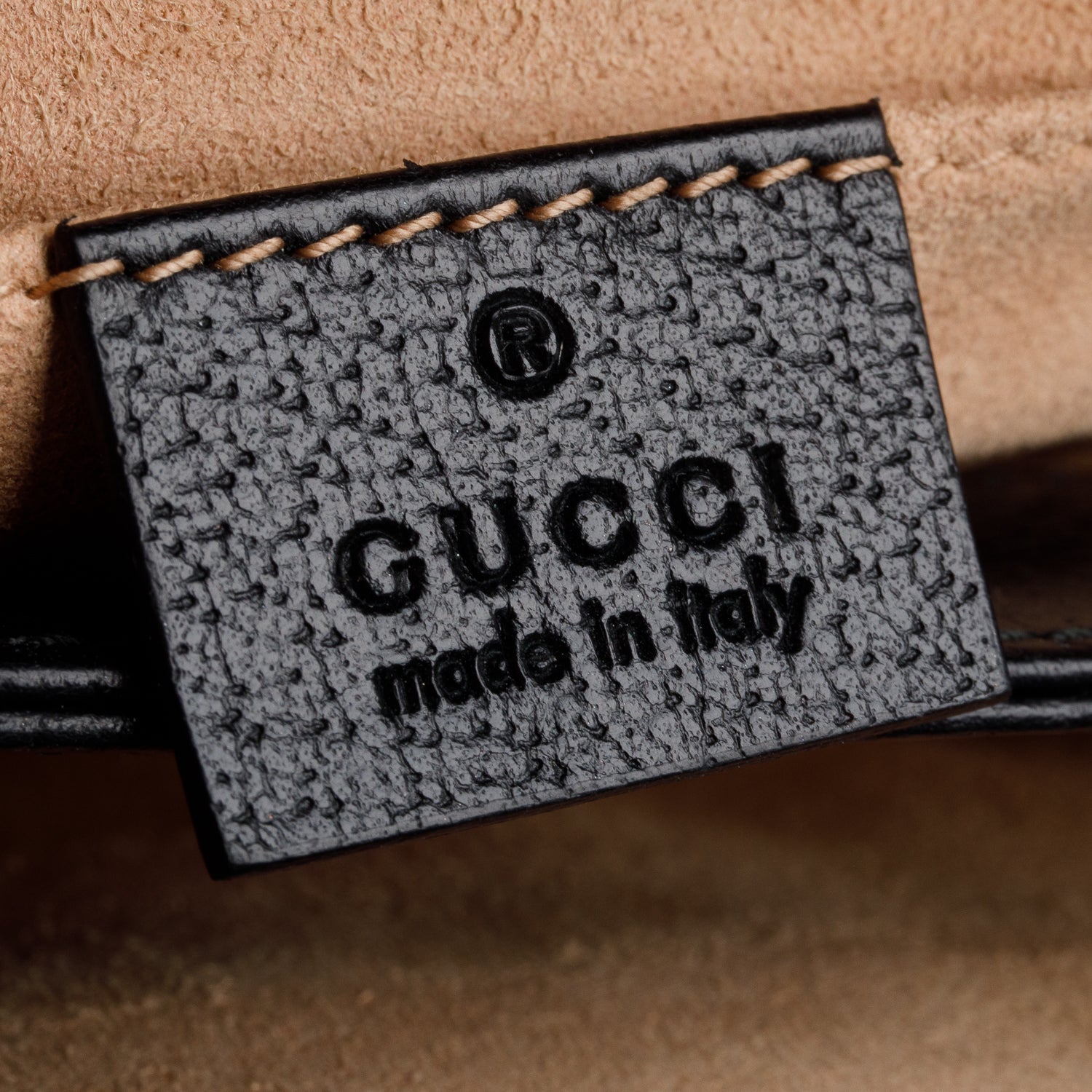 Gucci Black Textured Calfskin Web Medium Ophidia Chain Shoulder Bag