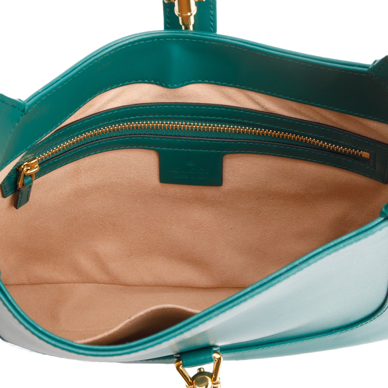 Gucci Green Ancora Leather Medium Jackie 1961 Hobo Bag w/ Strap