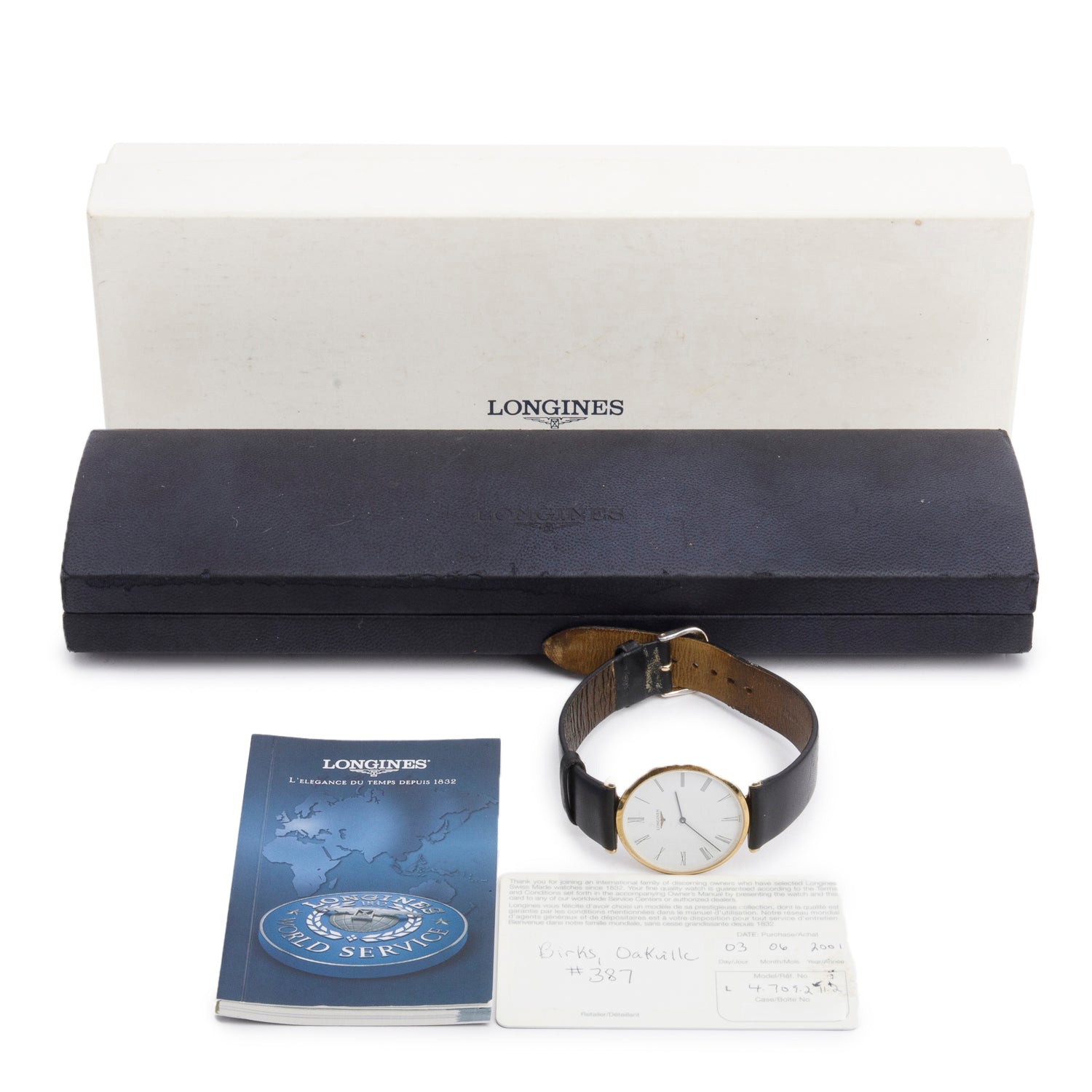 Longines Gold-Plated Stainless Steel La Grande Classique 33 MM Classique Watch w/ Box & Papers