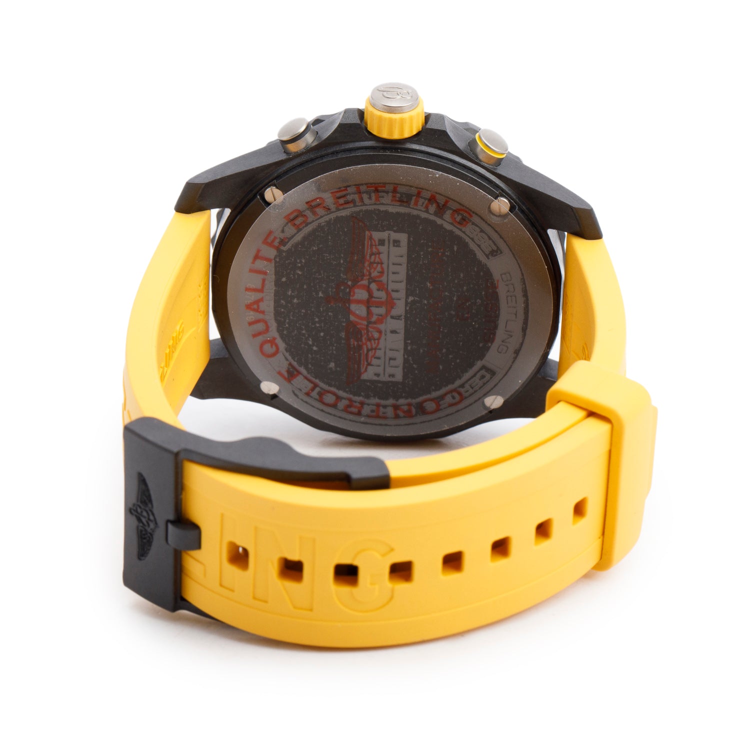 Breitling Breitlight Black Polymer Endurance Pro 44MM Watch Yellow X82310 w/ Box & Papers