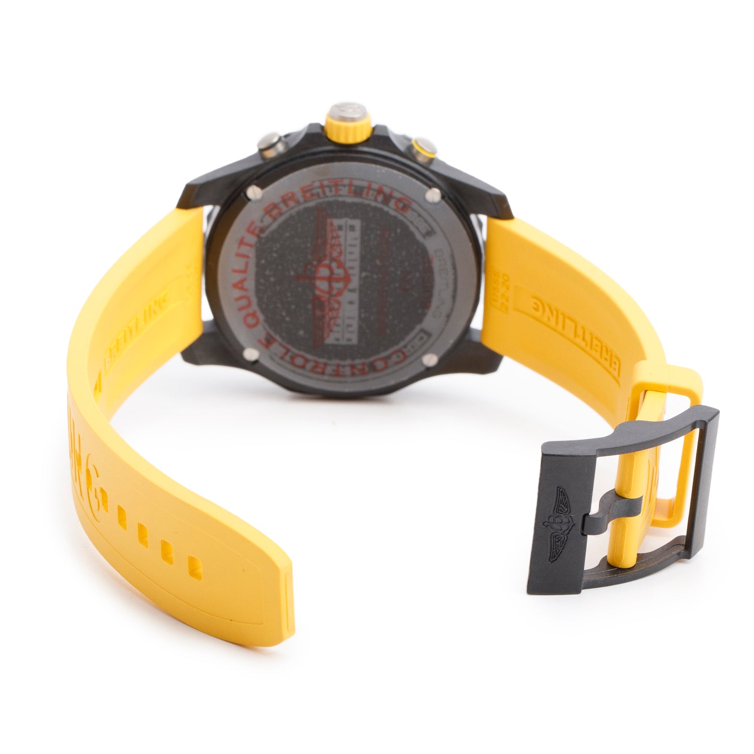 Breitling Breitlight Black Polymer Endurance Pro 44MM Watch Yellow X82310 w/ Box & Papers