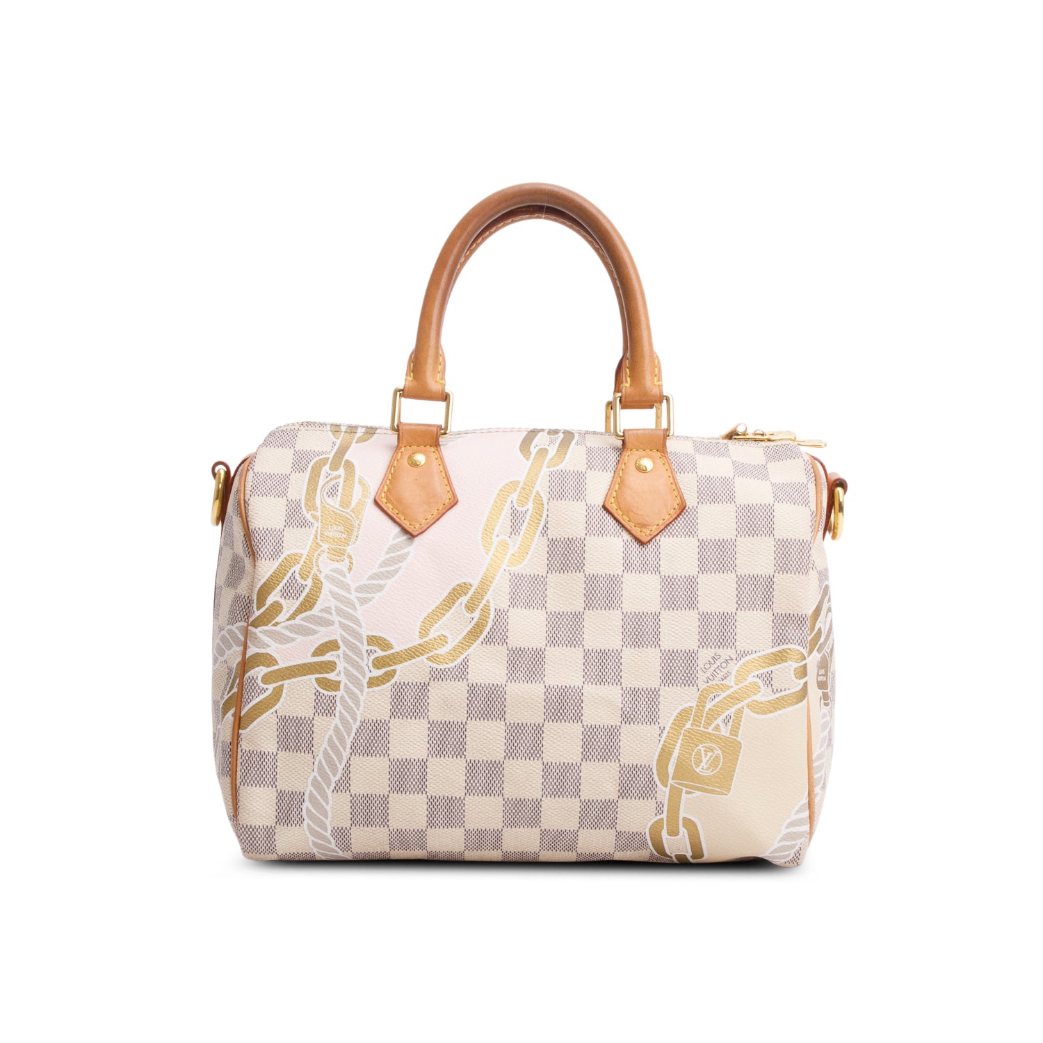 Louis Vuitton Nautical Damier Azur Speedy Bandouliere 25 w/ Strap