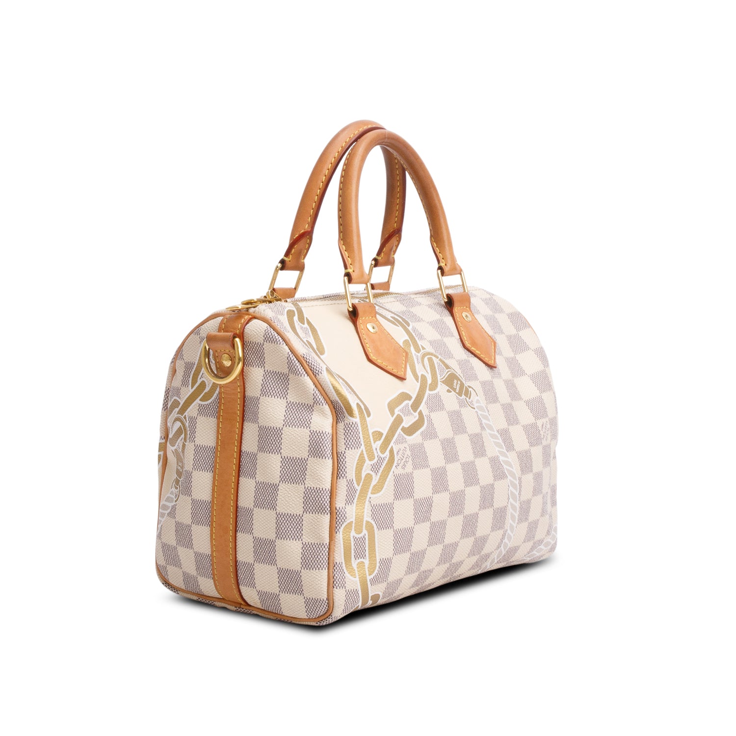 Louis Vuitton Nautical Damier Azur Speedy Bandouliere 25 w/ Strap