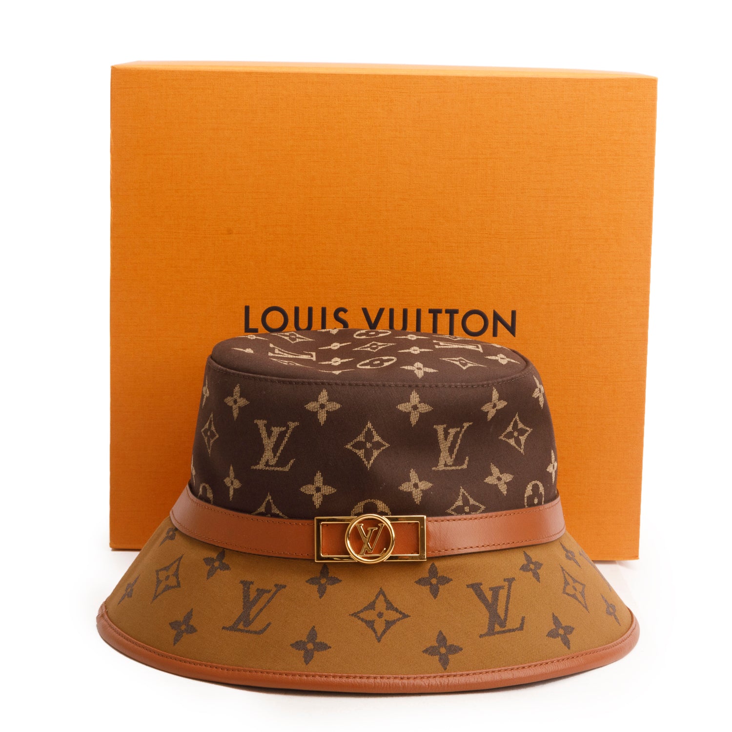 Louis Vuitton Monogram & Monogram Reverse Dauphine Bucket Hat w/ Box