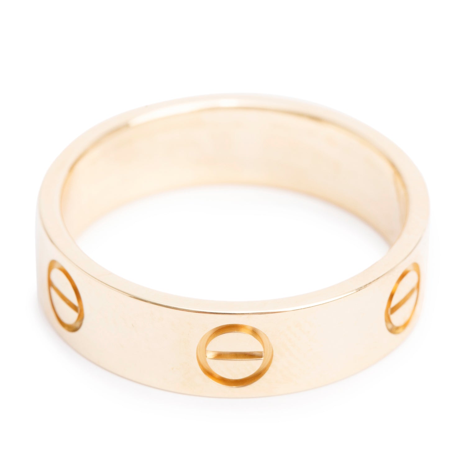 Cartier 2024 18k Yellow Gold 5.5 MM Love Ring, Classic Model, Size 57 8 w/ Box & Certificate