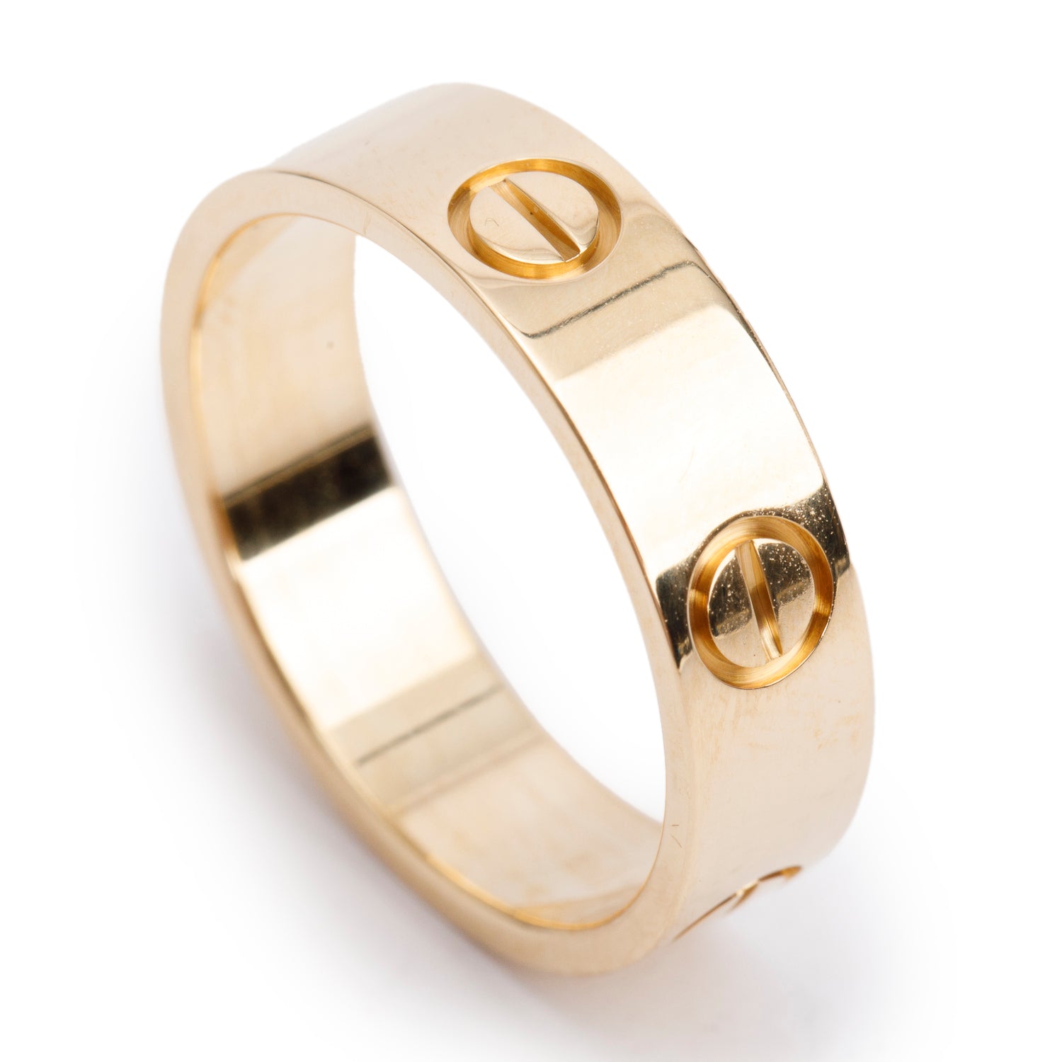 Cartier 2024 18k Yellow Gold 5.5 MM Love Ring, Classic Model, Size 57 8 w/ Box & Certificate