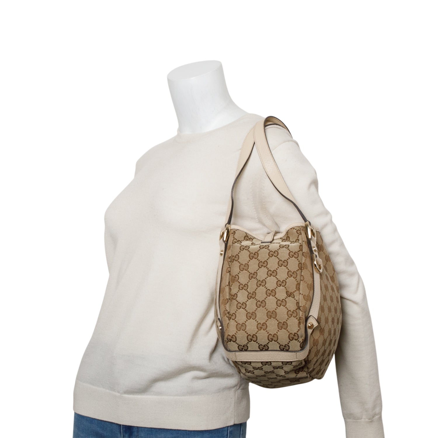 Gucci Monogram Medium Abbey Shoulder Bag