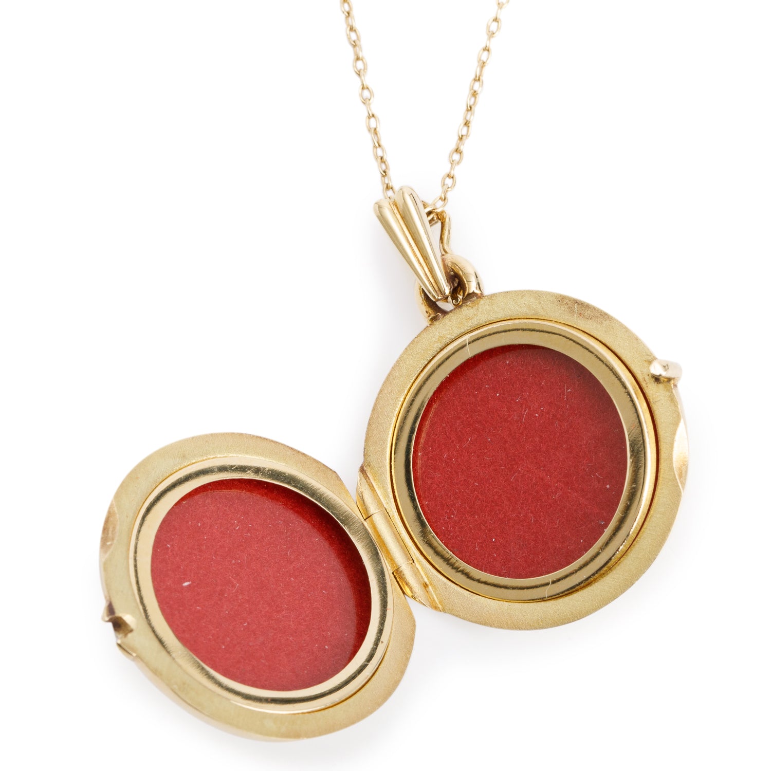 Tiffany & Co. Vintage 18k Yellow Gold Locket Pendant Necklace w/ Box