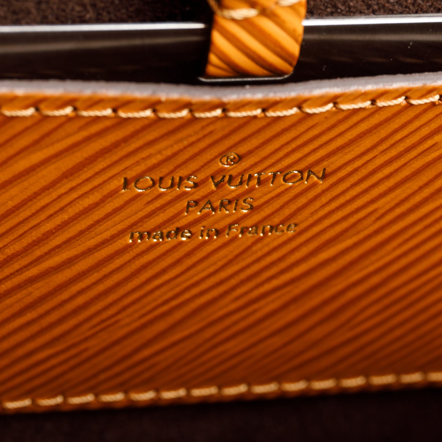 Louis Vuitton Brown Epi Leather Twist MM w/ Box, Receipt & Straps