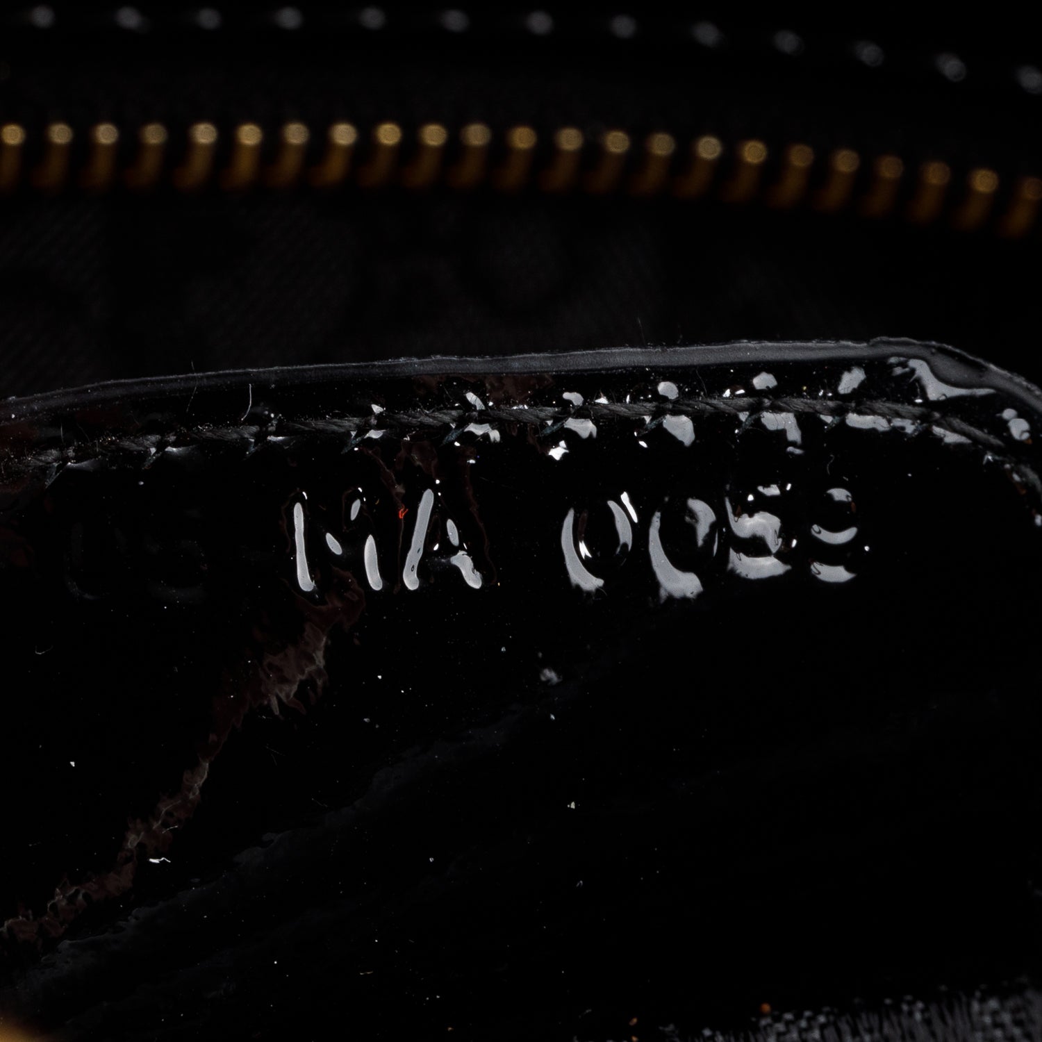 Christian Dior Black Cannage Patent Leather Large Lady Dior w/ Authenticity Card & Strap