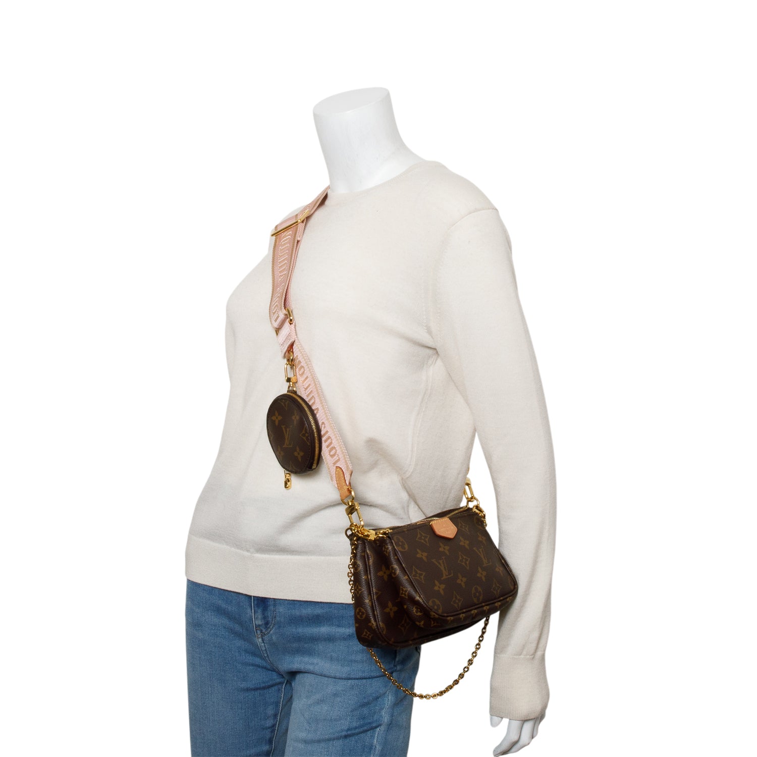 Louis Vuitton 2020 Monogram Rose Multi-Pochette Accessoires w/ Box