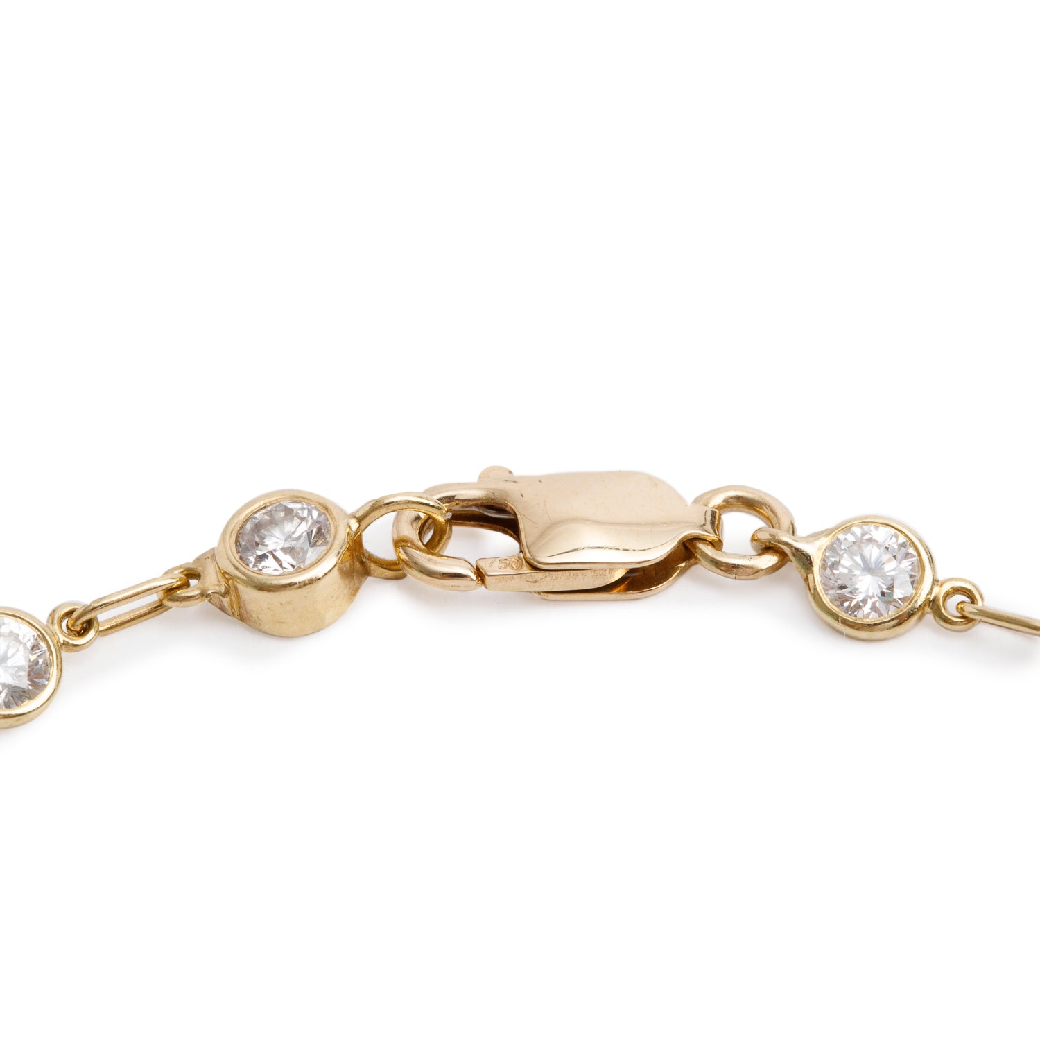 Tiffany & Co. Vintage Elsa Peretti 18k Yellow Gold 2.25 tcw. Diamonds by the Yard Bracelet w/ Box