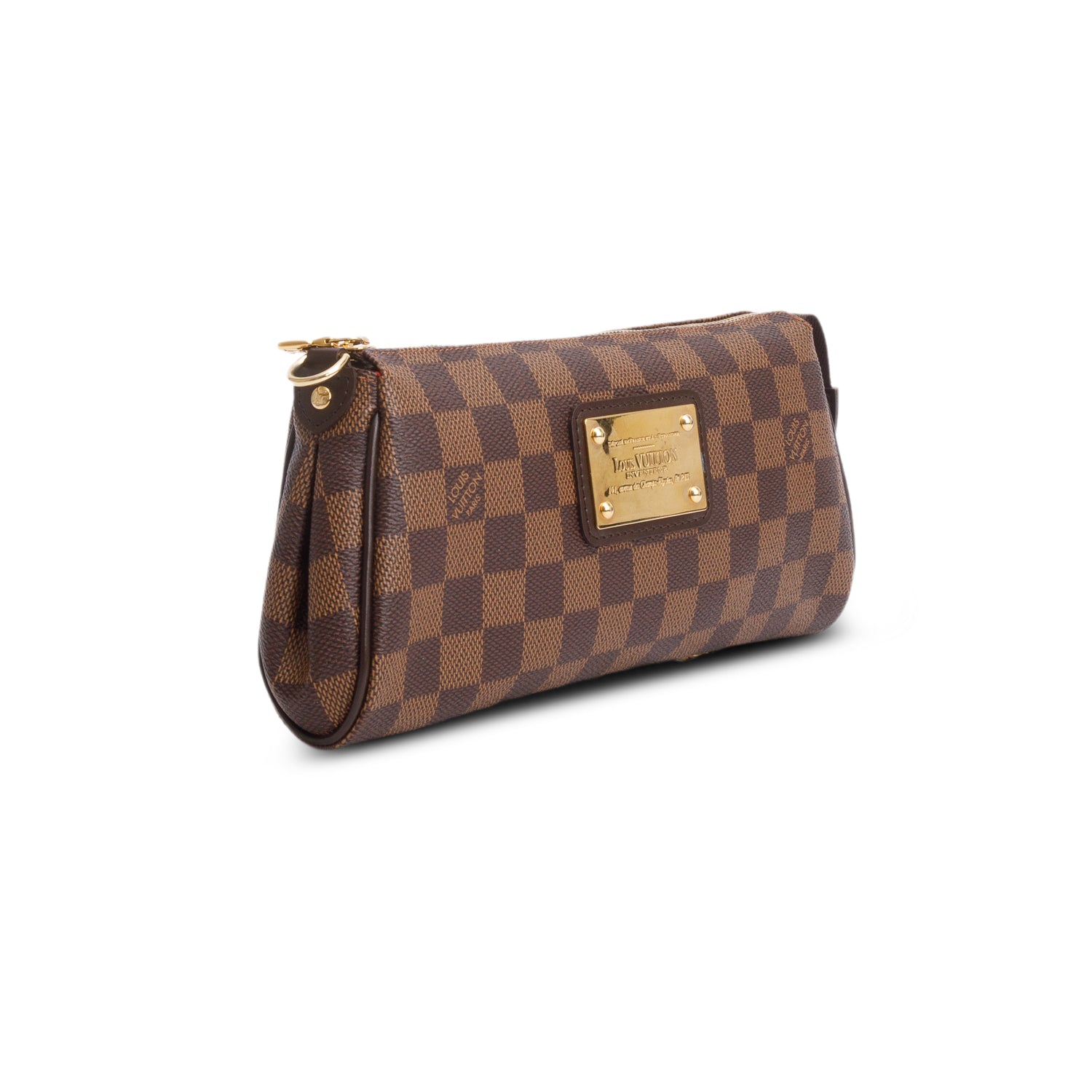 Louis Vuitton Damier Ebene Eva Clutch w/ Box & Straps