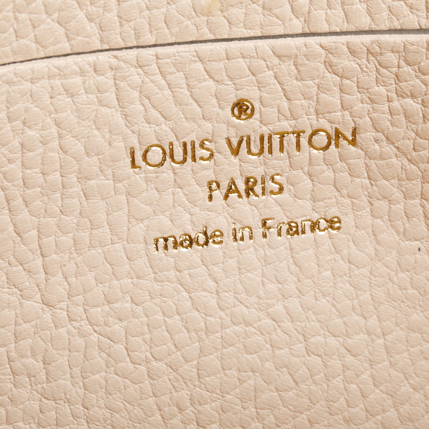 Louis Vuitton Cream Empreinte Monogram Giant Ivy Wallet on Chain w/ Straps