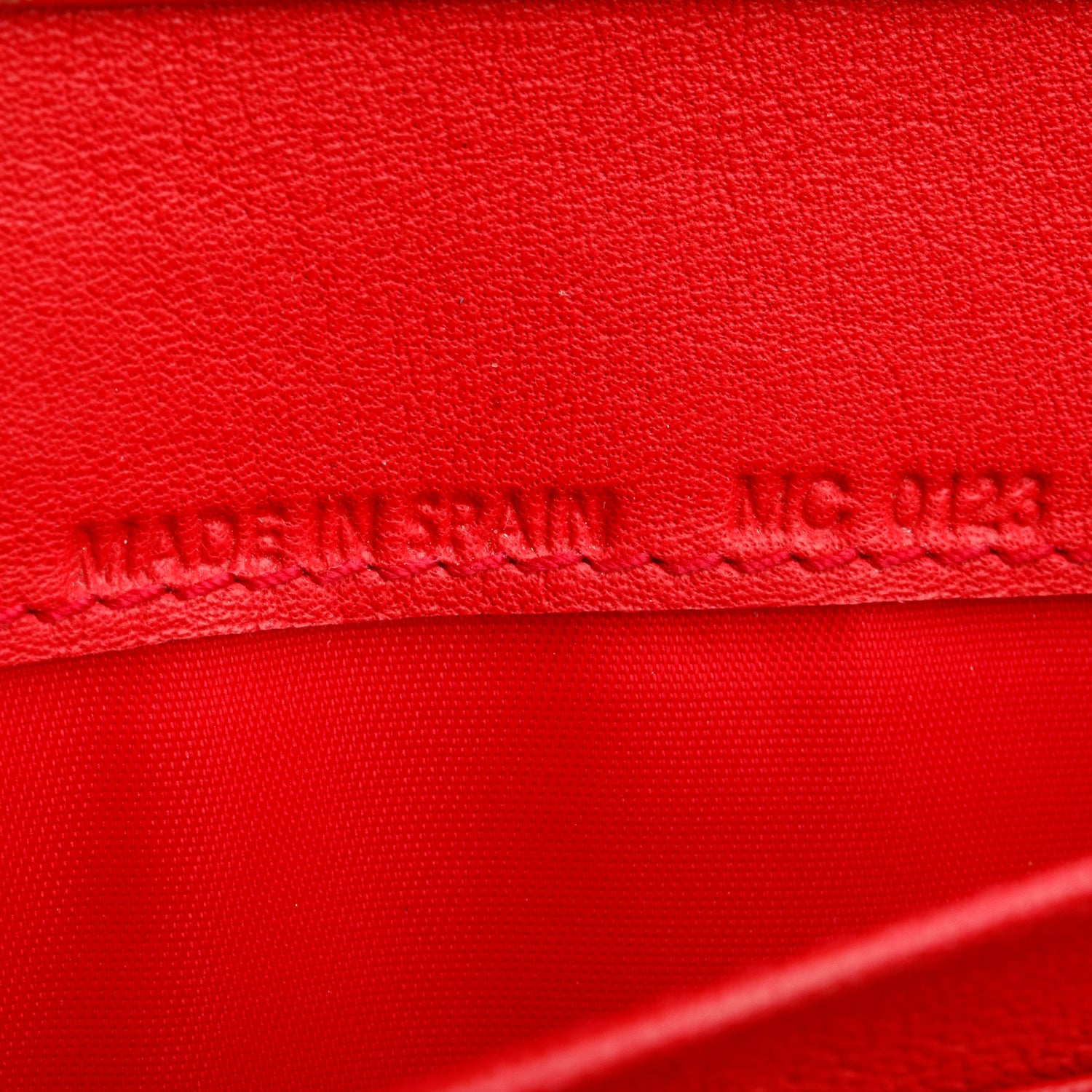 Christian Dior Red Patent Cannage Leather Lady Dior Rendezvous Wallet on Chain w/ Box