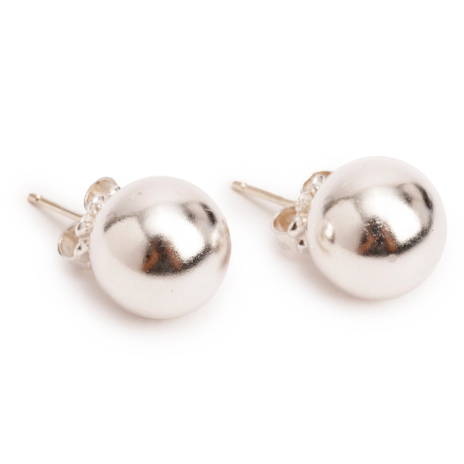 Tiffany & Co. Sterling Silver HardWear 10 MM Ball Earrings