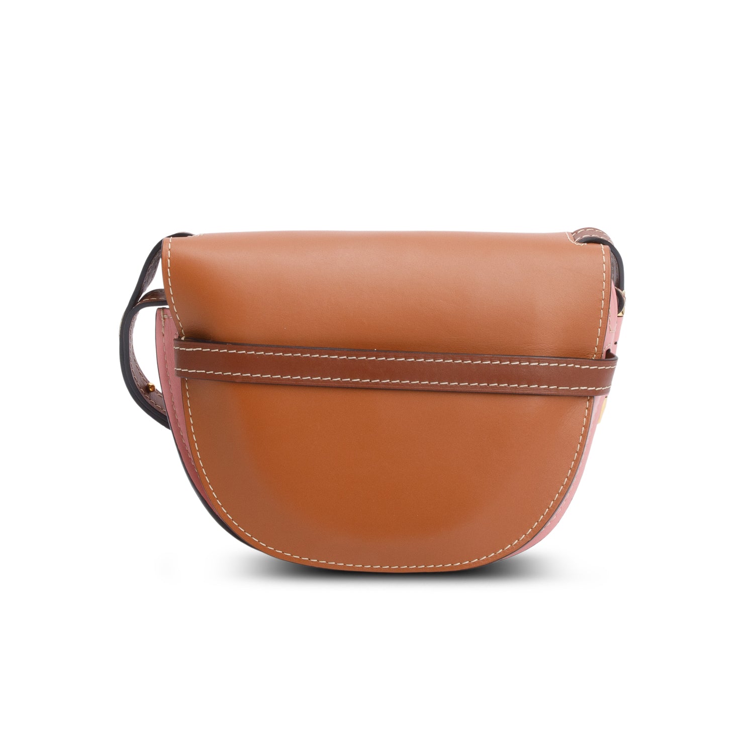 Loewe Brown & Pink Calfskin Small Gate Crossbody Bag