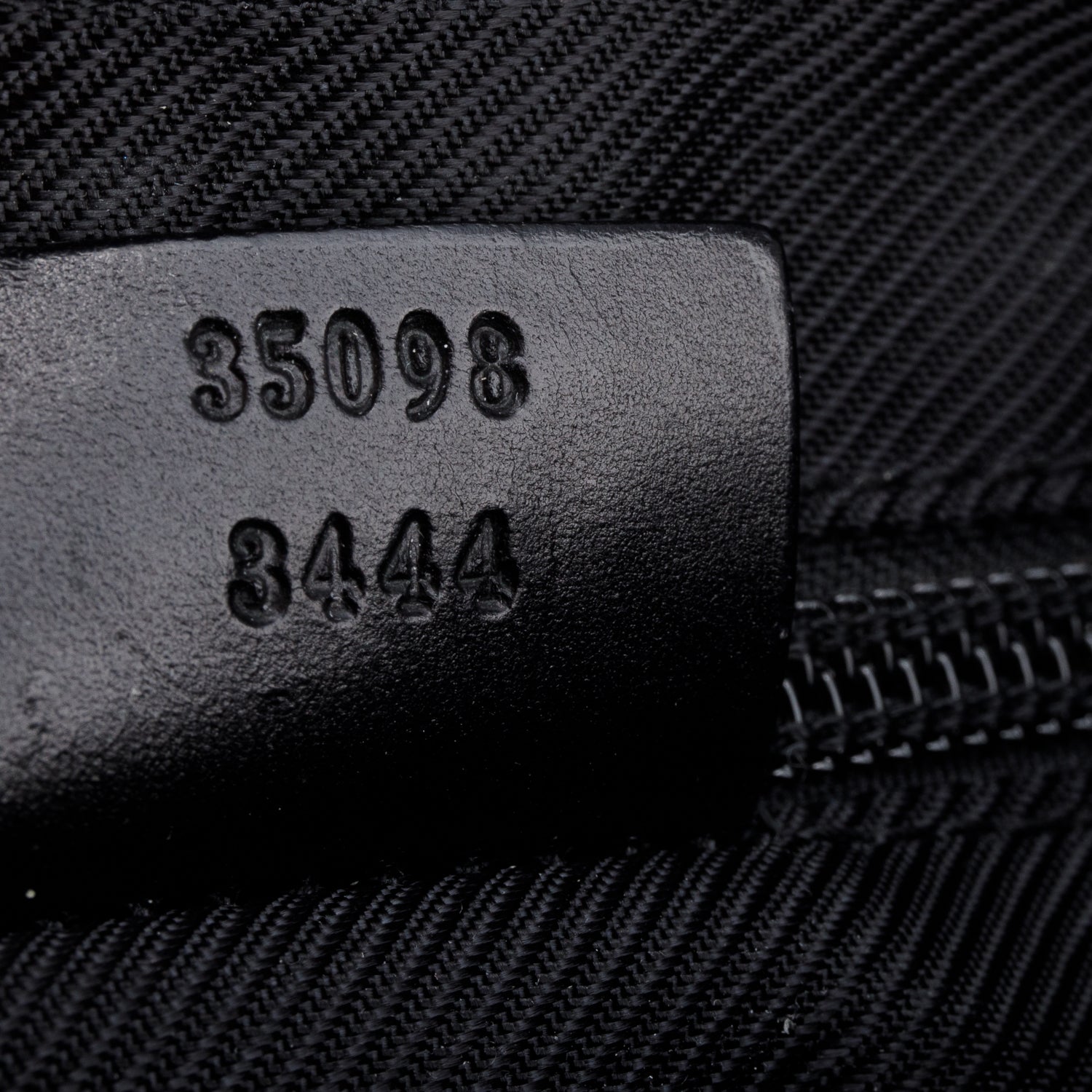 Gucci Black Monogram Medium Half Hobo Bag