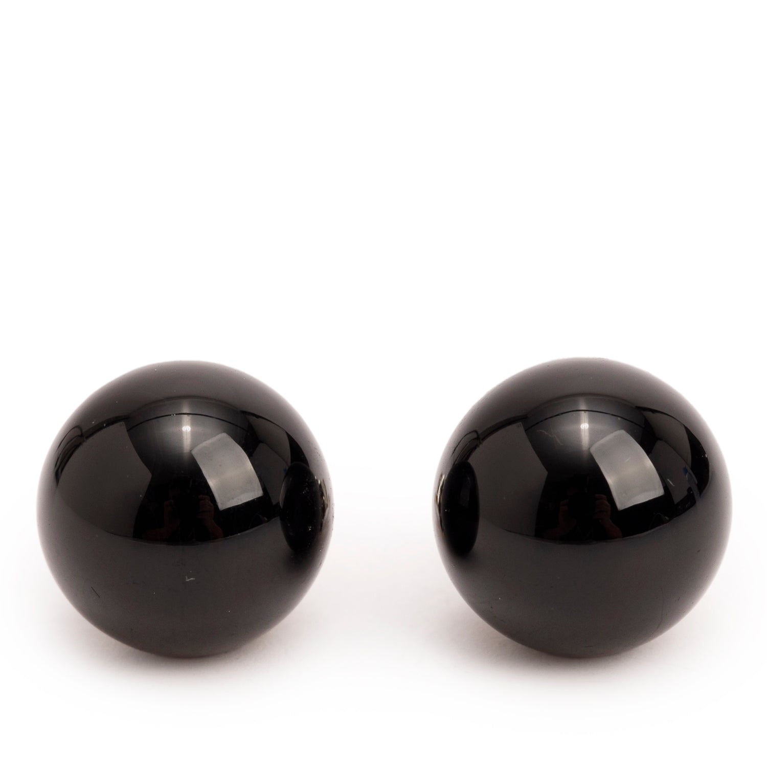 Tiffany & Co. Sterling Silver Black Onyx HardWear 10 MM Ball Earrings