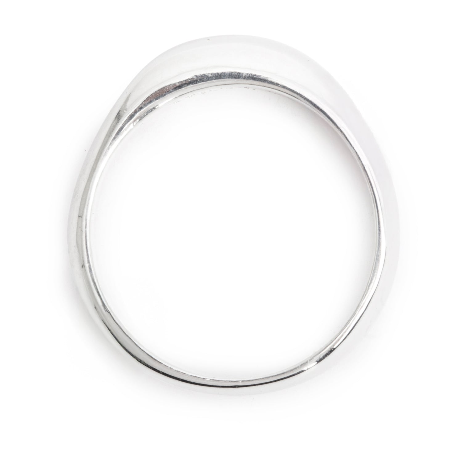 Tiffany & Co. Vintage Sterling Silver Twist Dome Band Ring, Size 5.0