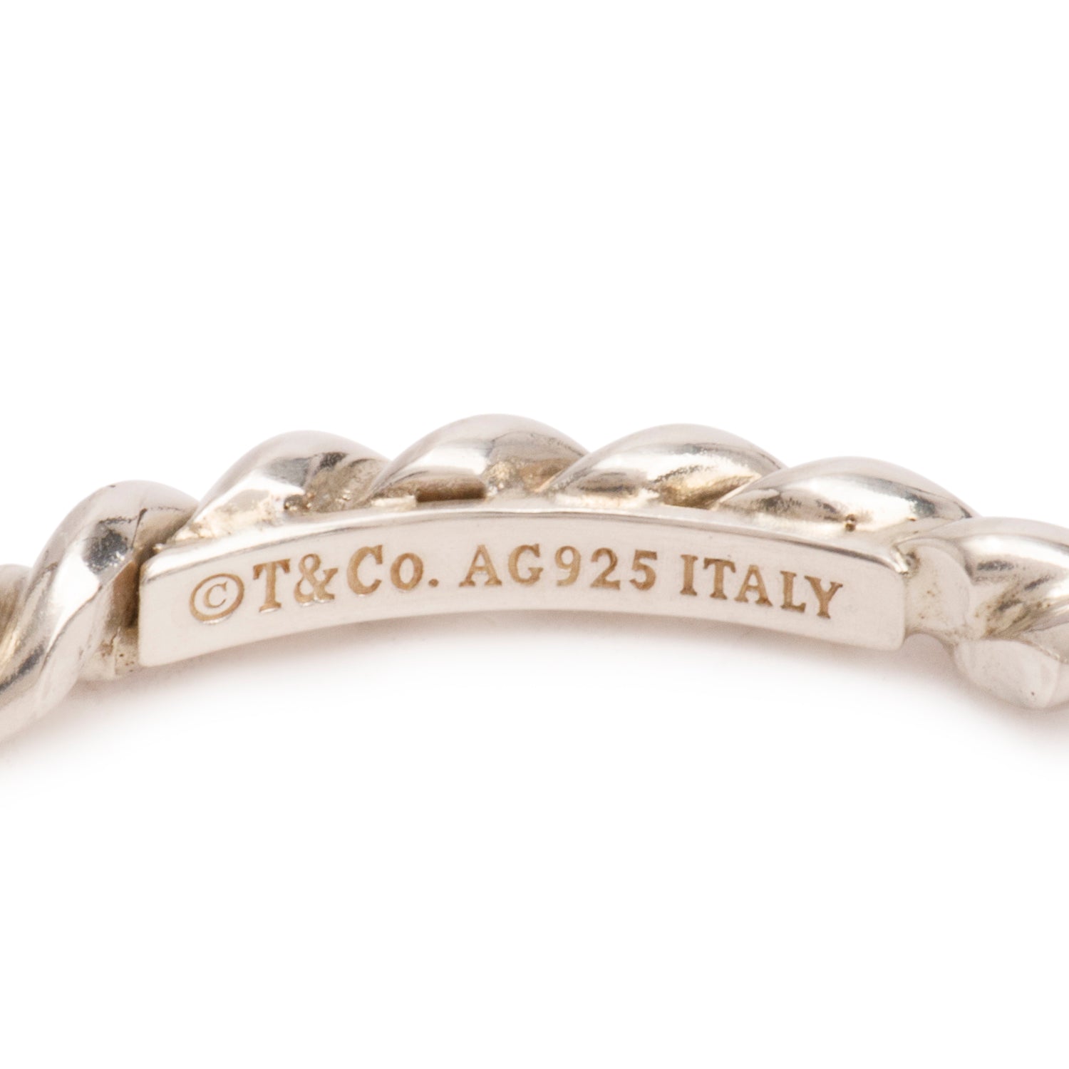 Tiffany & Co. Sterling Silver Twist Ring, Size 5.5