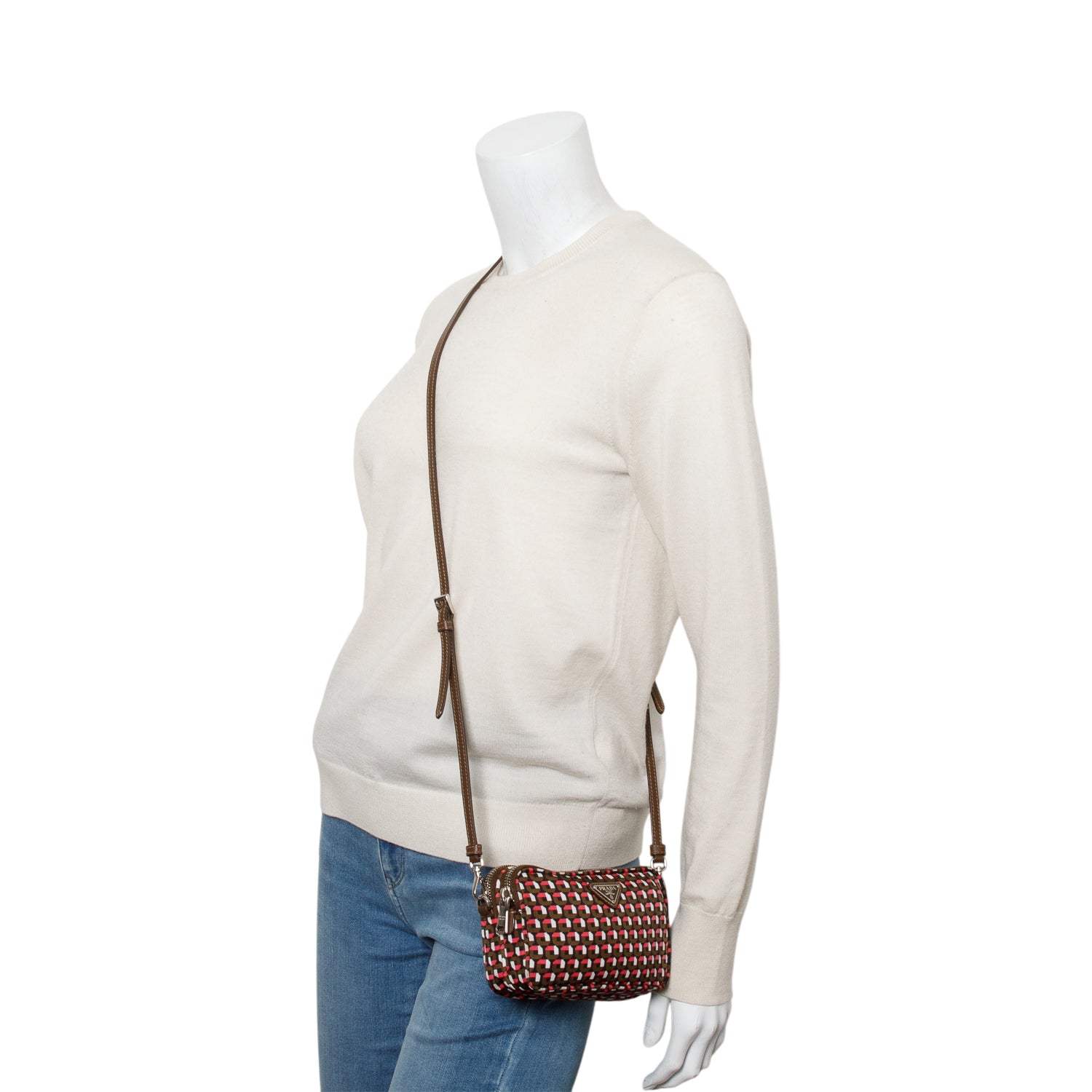 Prada Multicolor Otta Print Tessuto Nylon Convertible Crossbody Bag