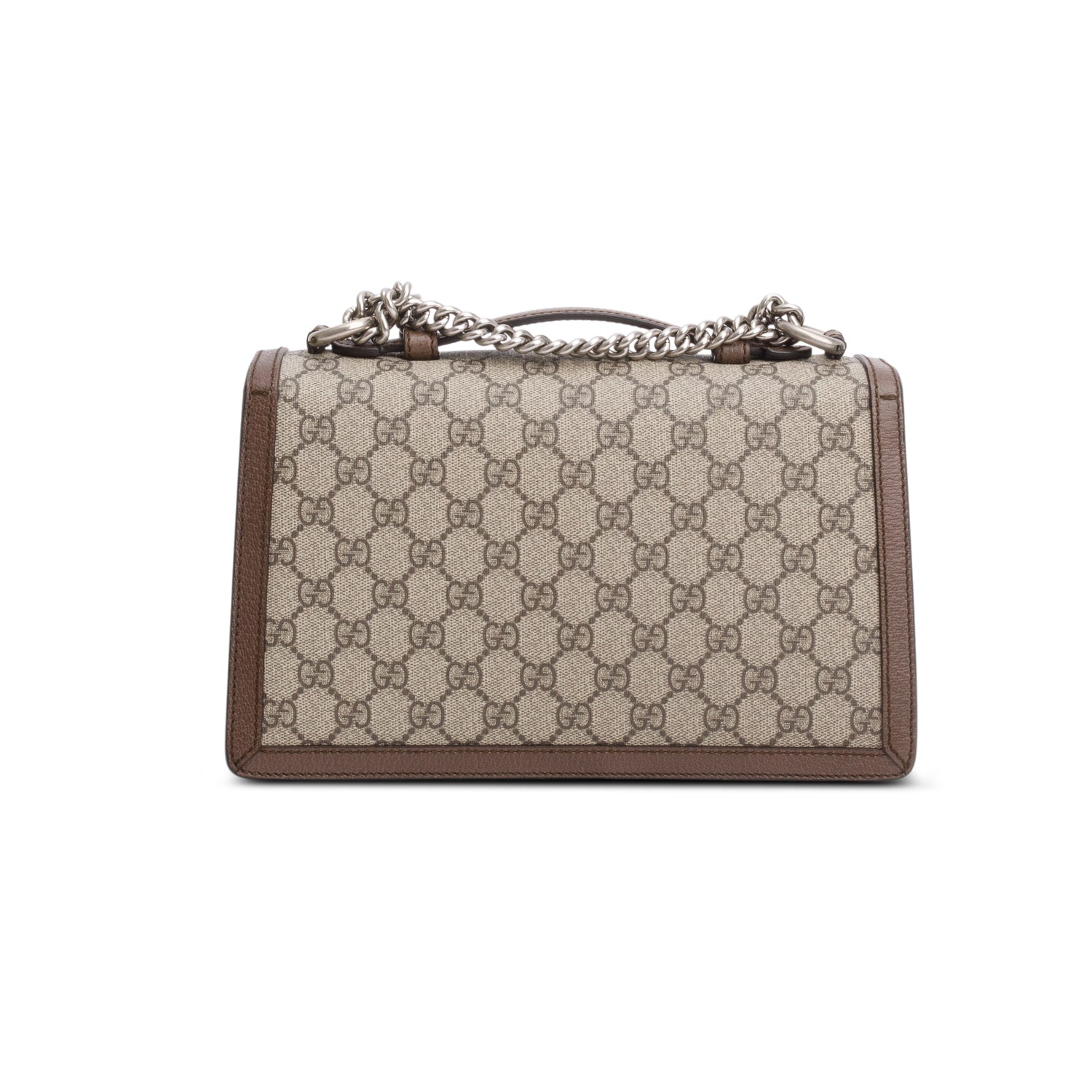 Gucci GG Supreme Monogram Textured Dollar Calfskin Top Handle Dionysus Bag w/ Box
