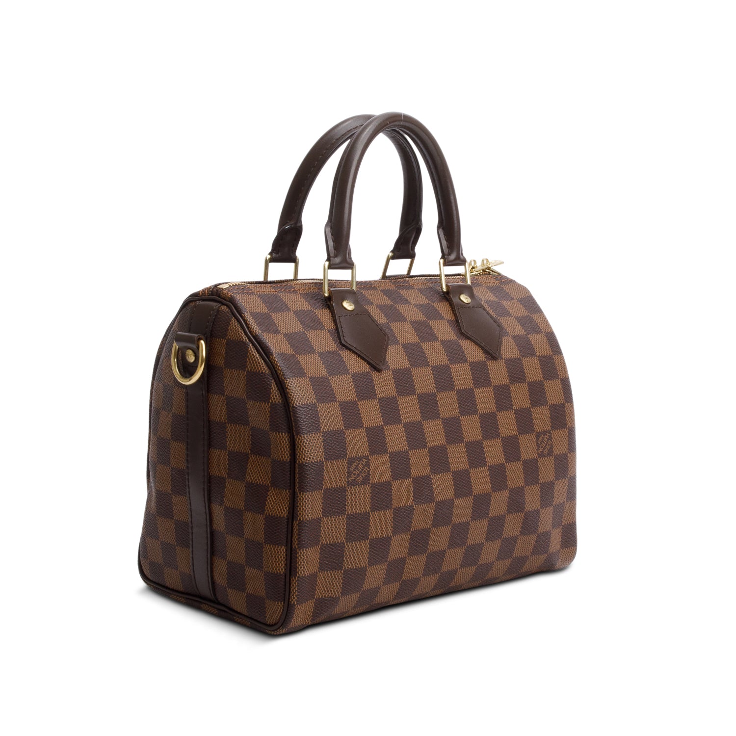 Louis Vuitton Damier Ebene Speedy Bandouliere 25 w/ Strap & Receipt