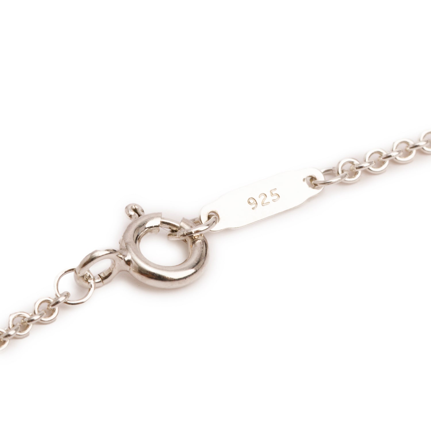 Tiffany & Co. Sterling Silver Cushion Drop Pendant Necklace