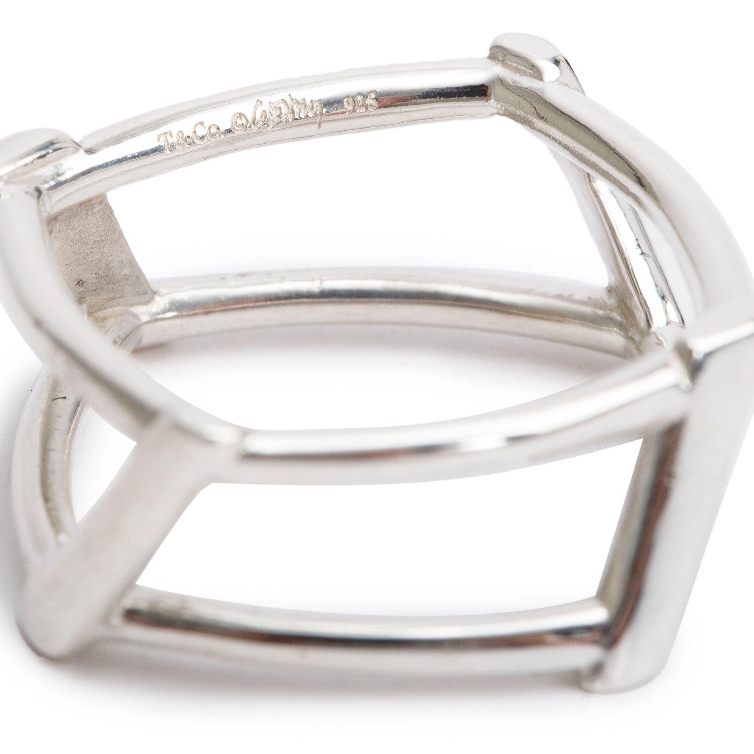 Tiffany & Co. Frank Gehry Sterling Silver Open Torque Ring, Size 5