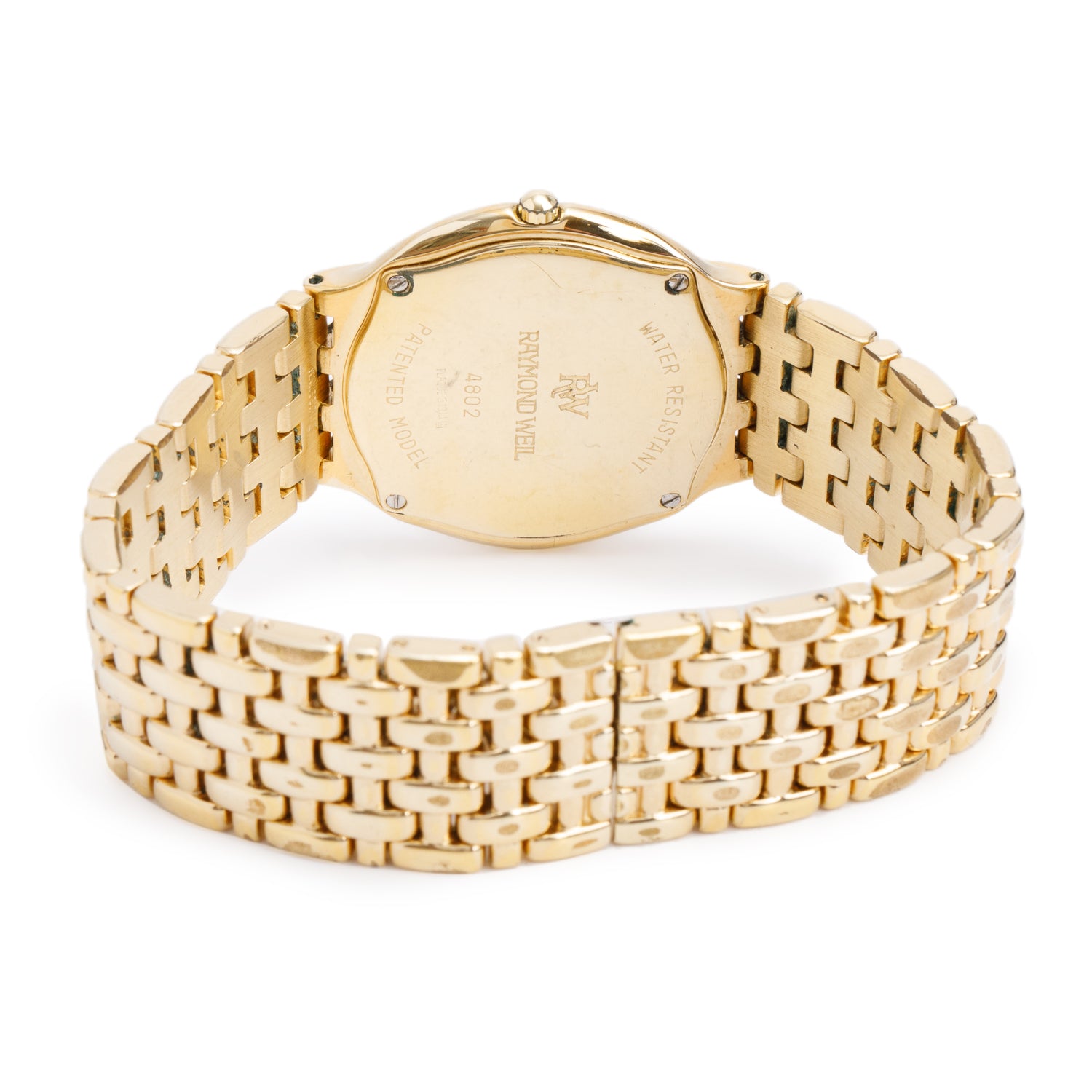 Raymond Weil 18k Yellow Gold Electroplated Stainless Steel Fidelio 32 MM Quartz Watch White Dial 4820