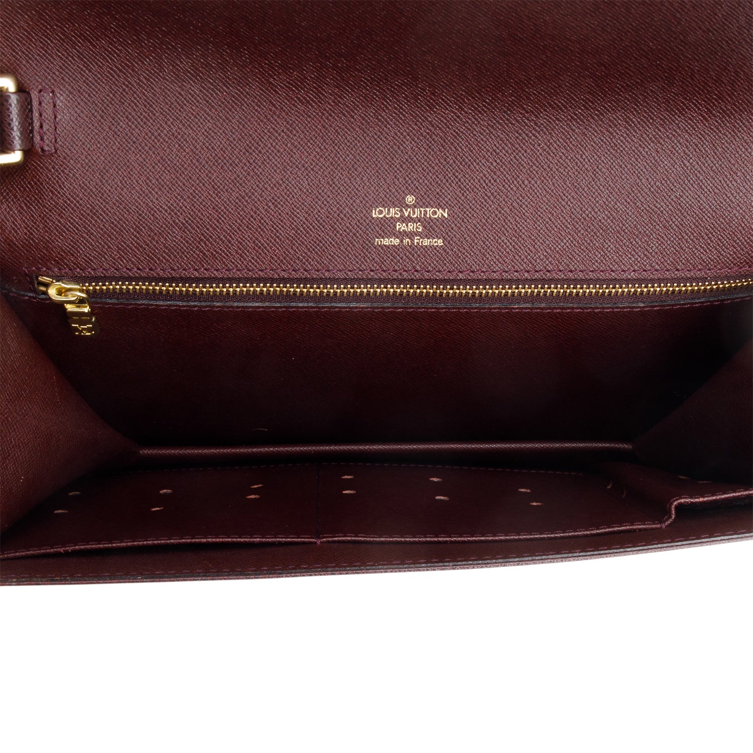 Louis Vuitton Brown Taiga Leather Pochette Kourad Clutch